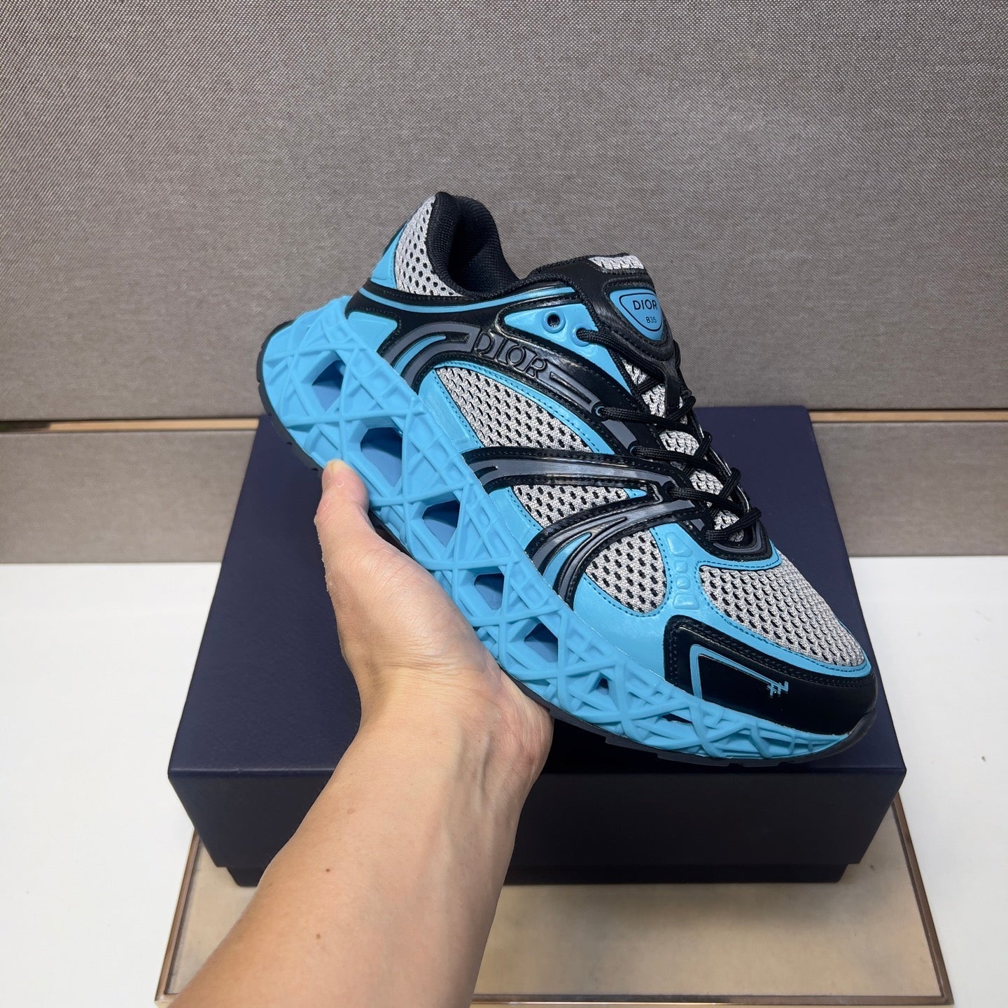 CD 25 B35 Sneaker Blue Grey Mesh Rubber 649672