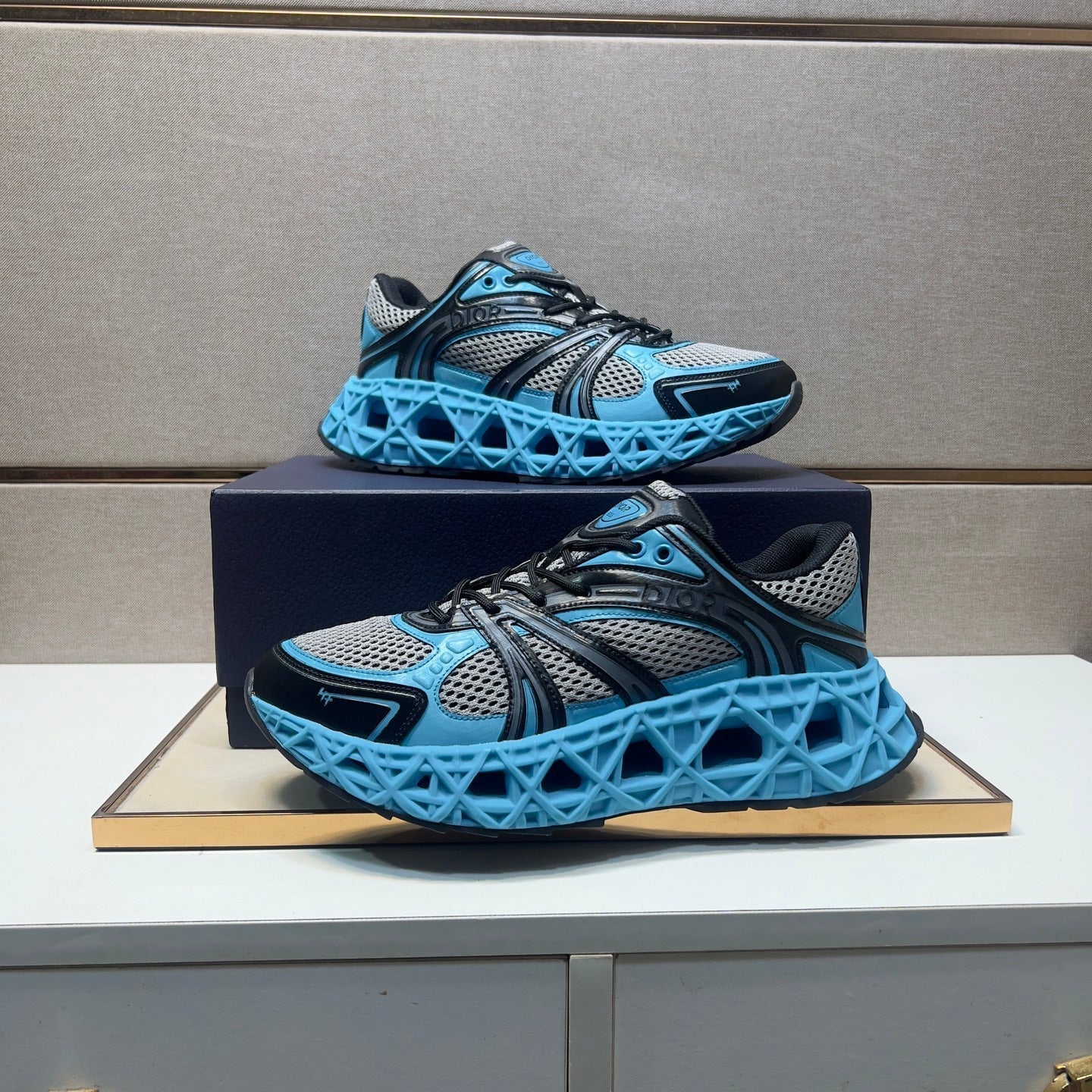 CD 25 B35 Sneaker Blue Grey Mesh Rubber 649672