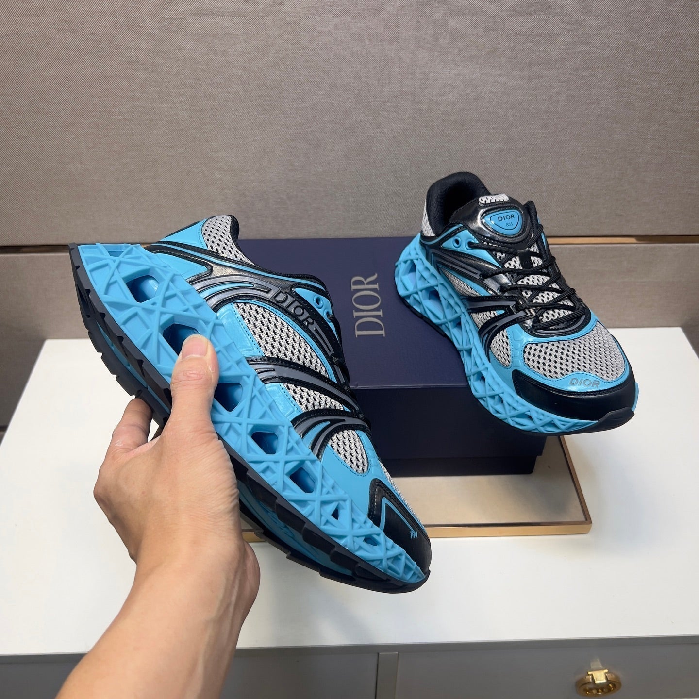 CD 25 B35 Sneaker Blue Grey Mesh Rubber 649672