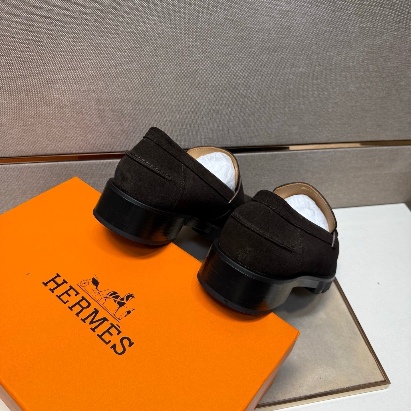 HM Men's 25 Klement Loafer Dark Chocolate Suede 701601