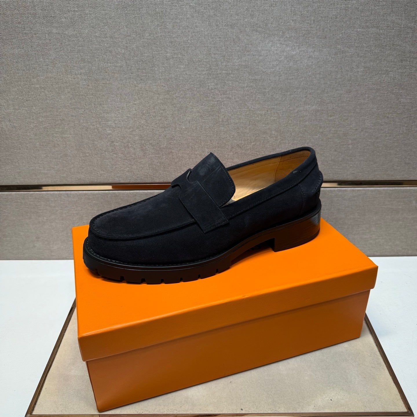 HM Men's 25 Klement Loafer Black Suede 701605