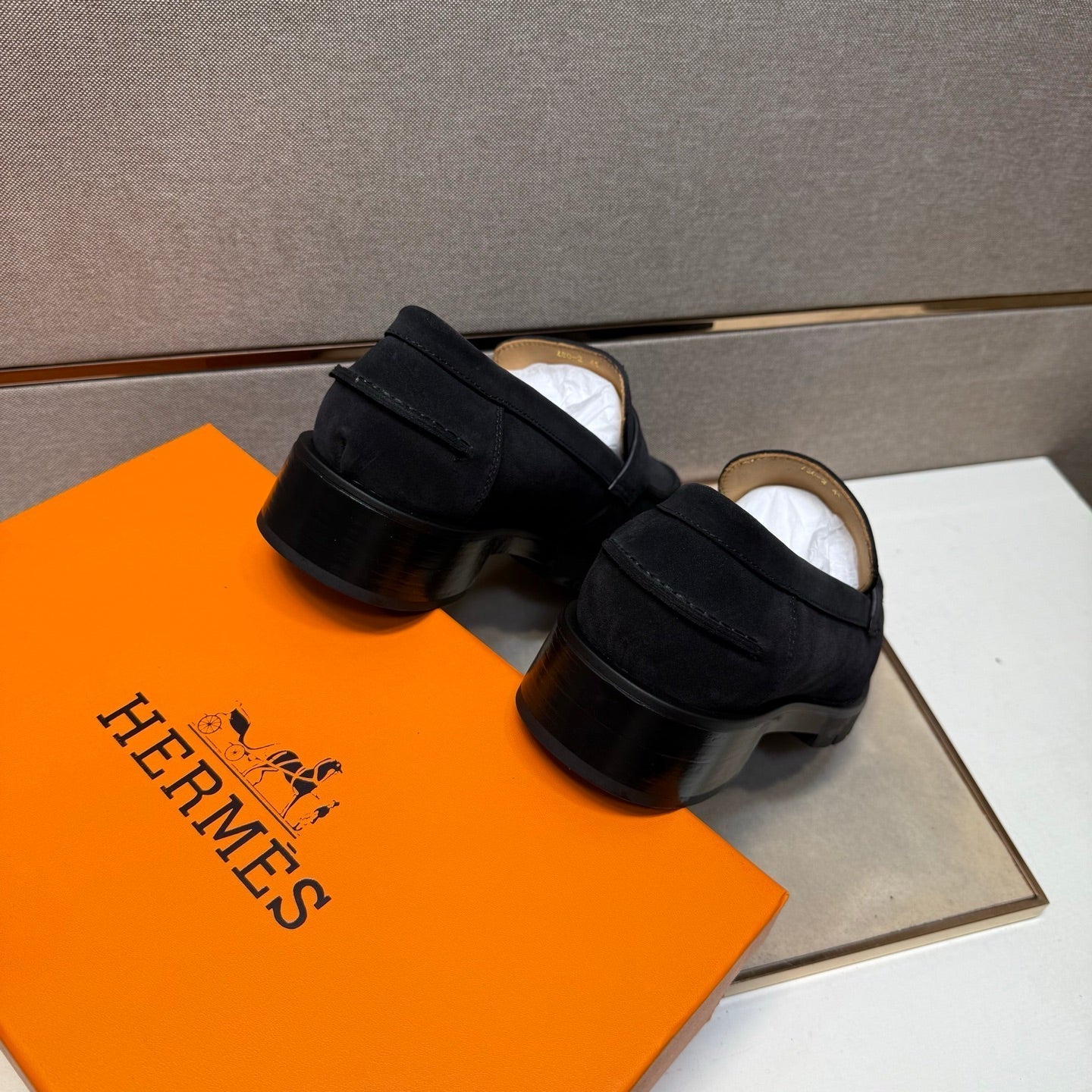 HM Men's 25 Klement Loafer Black Suede 701605