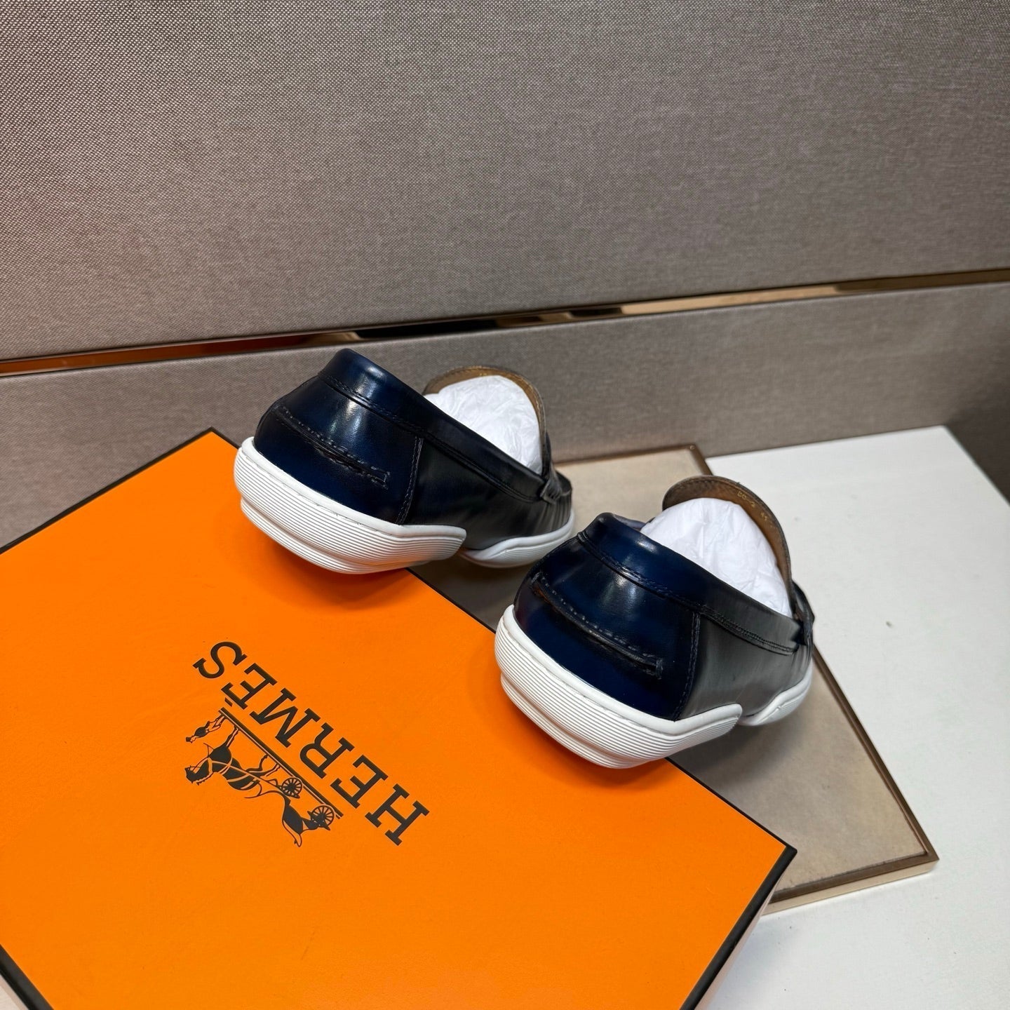 HM Men's 25 Loafer Blue Cowhide 717697