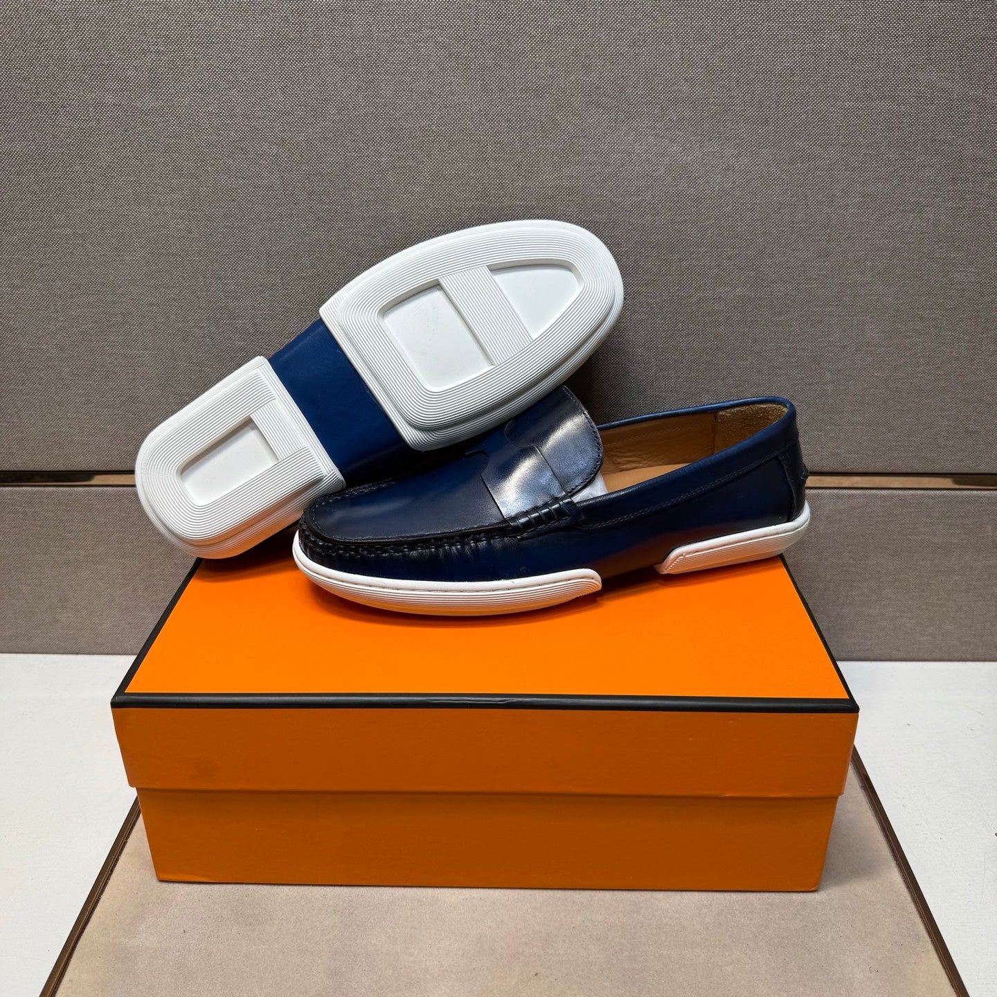 HM Men's 25 Loafer Blue Cowhide 717697