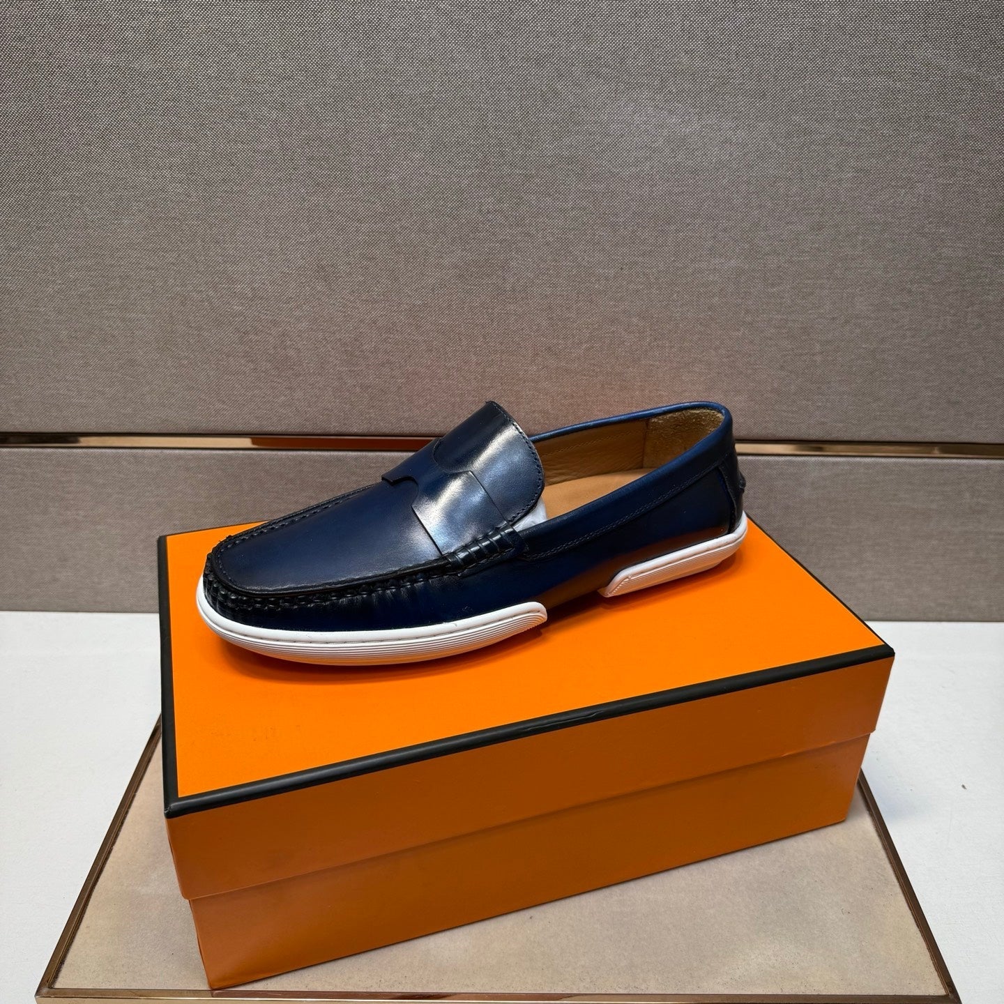 HM Men's 25 Loafer Blue Cowhide 717697