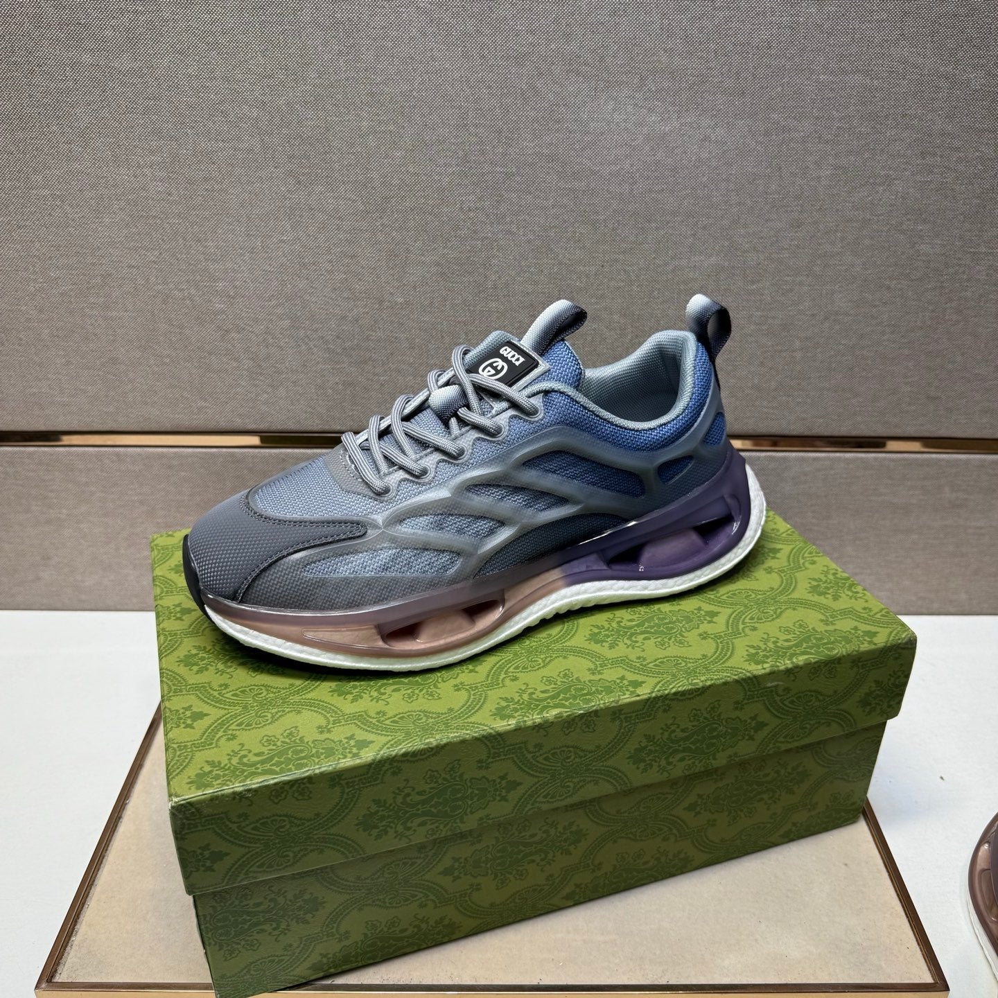 GG Men's 25 Sneaker Blue Mix Grey Mesh 743034