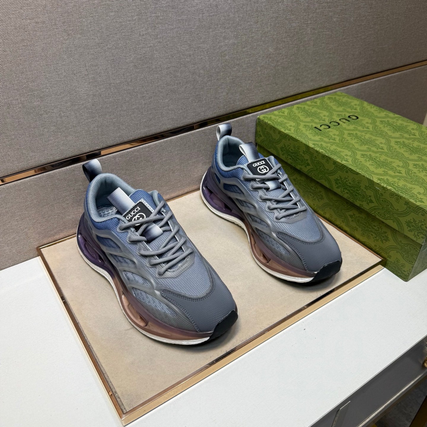 GG Men's 25 Sneaker Blue Mix Grey Mesh 743034