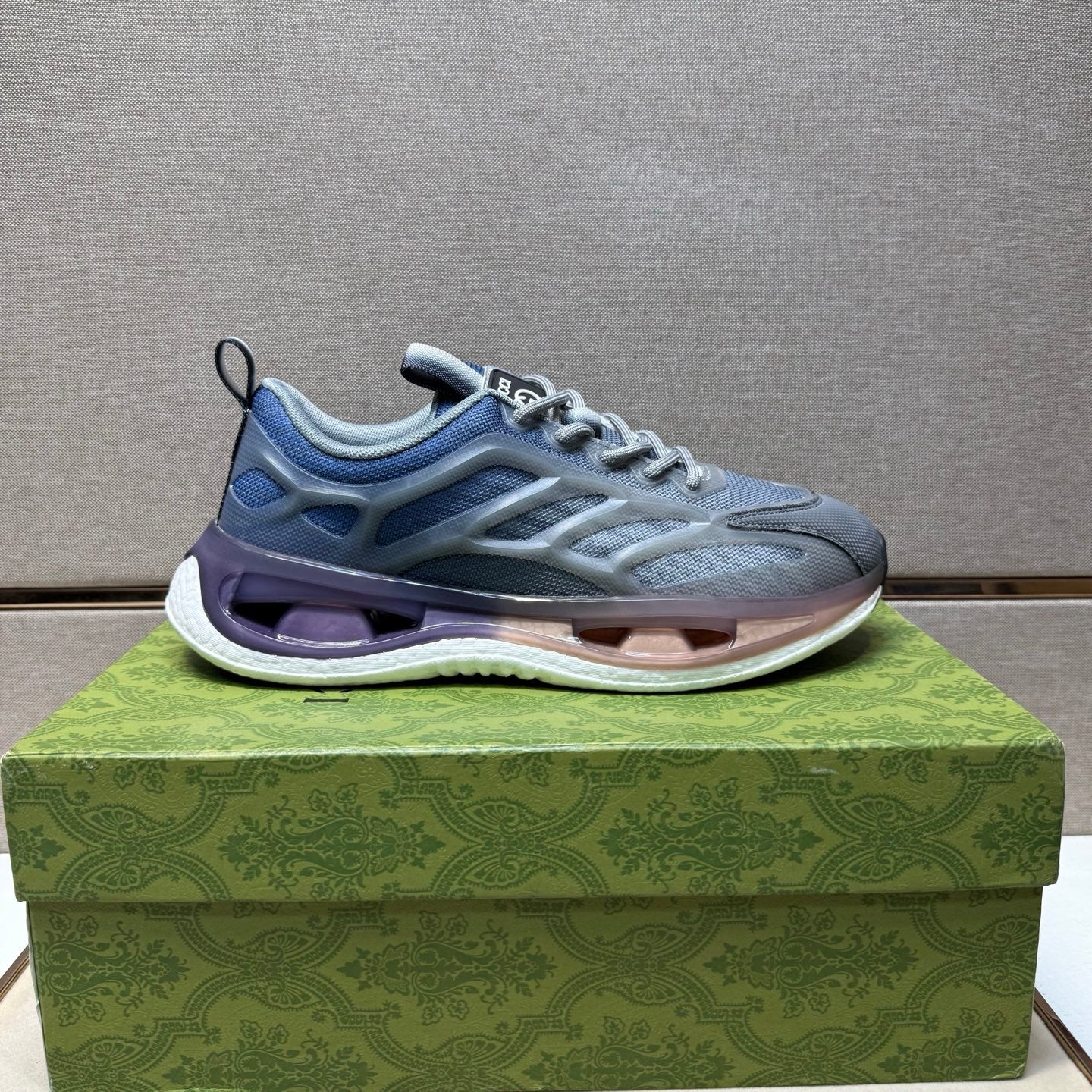 GG Men's 25 Sneaker Blue Mix Grey Mesh 743034