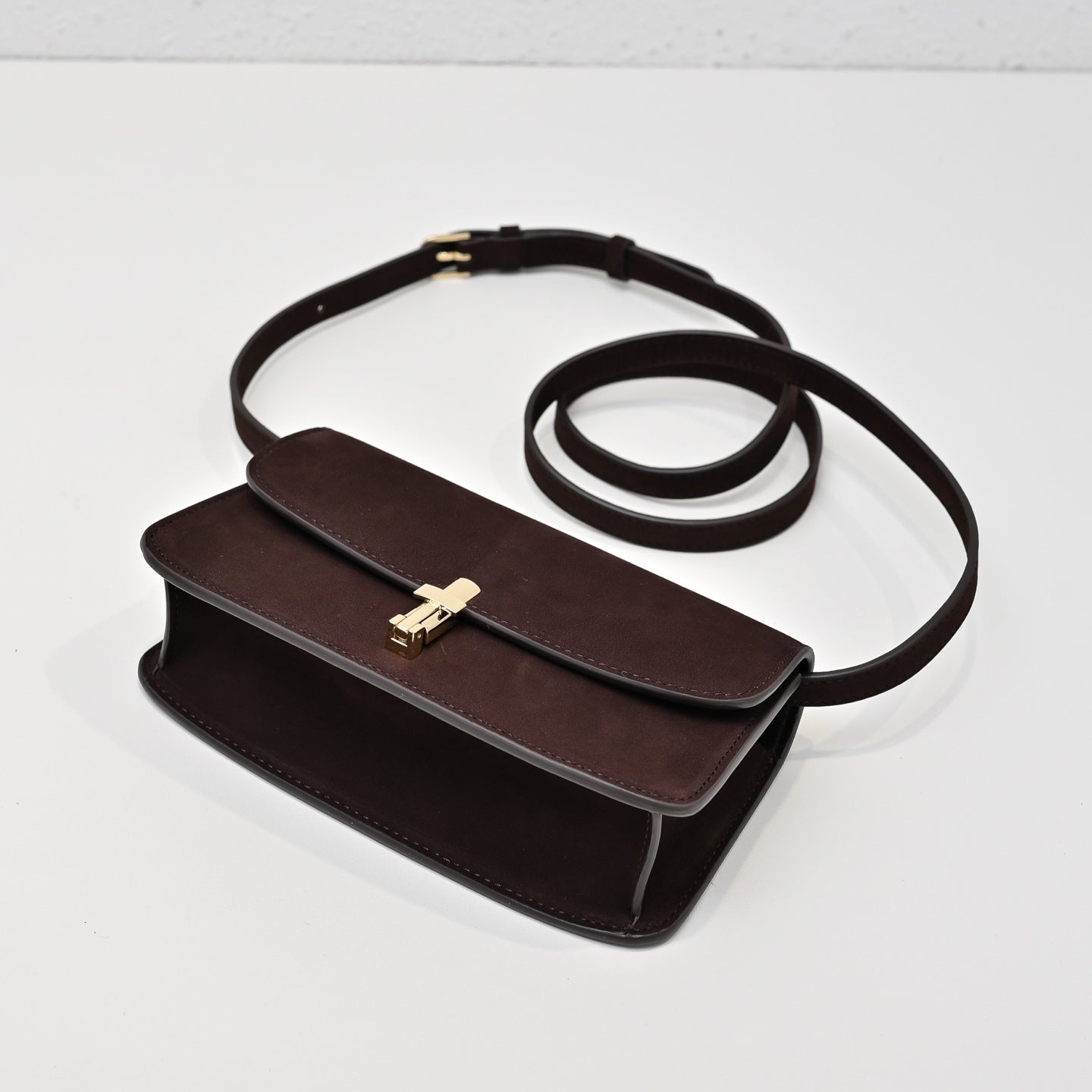 The Row Sofia 19cm Chocolate Suede
