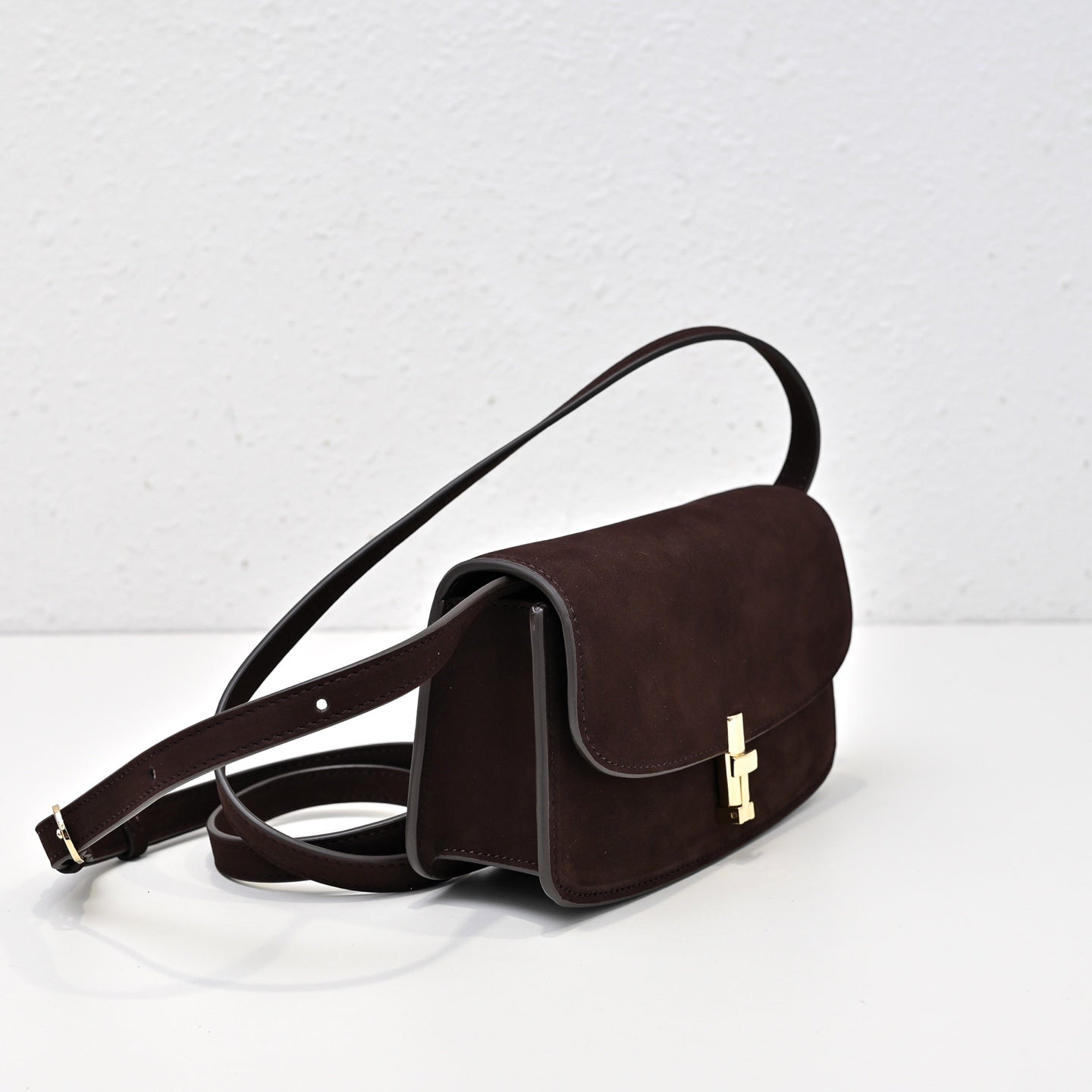 The Row Sofia 19cm Chocolate Suede