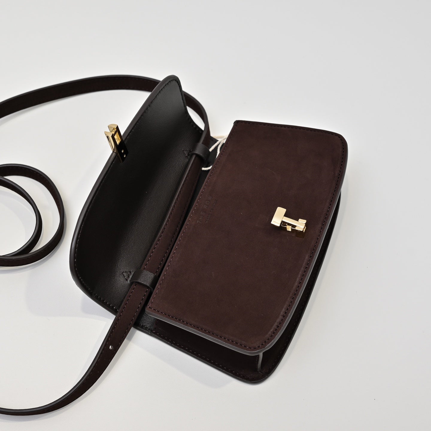 The Row Sofia 19cm Chocolate Suede