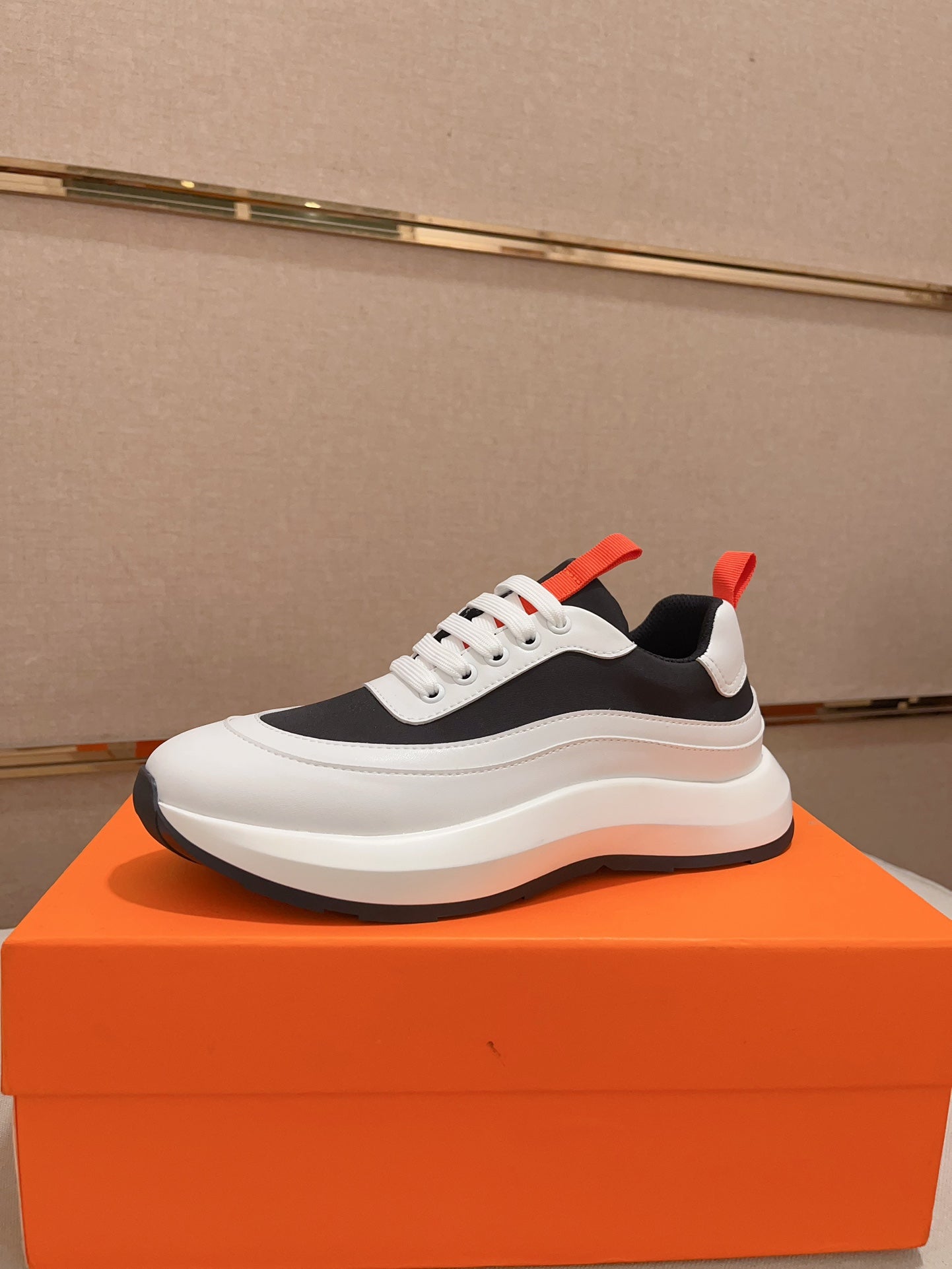 HM Men's Gramme Sneaker Black Cowhide 539681