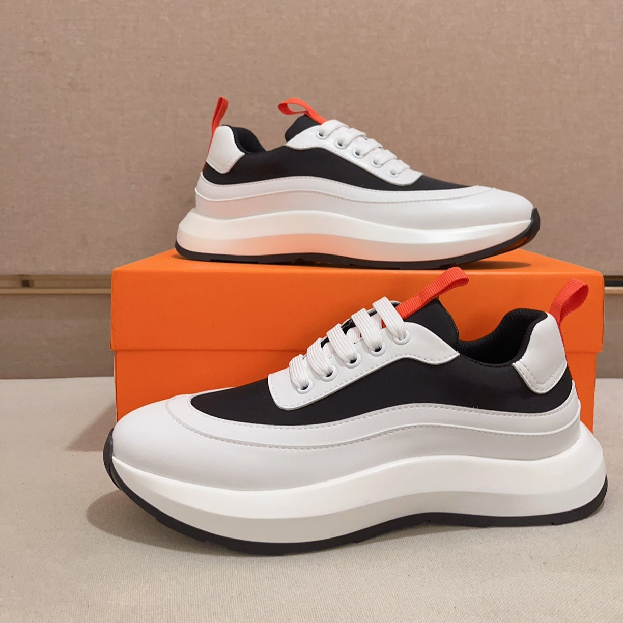 HM Men's Gramme Sneaker Black Cowhide 539681