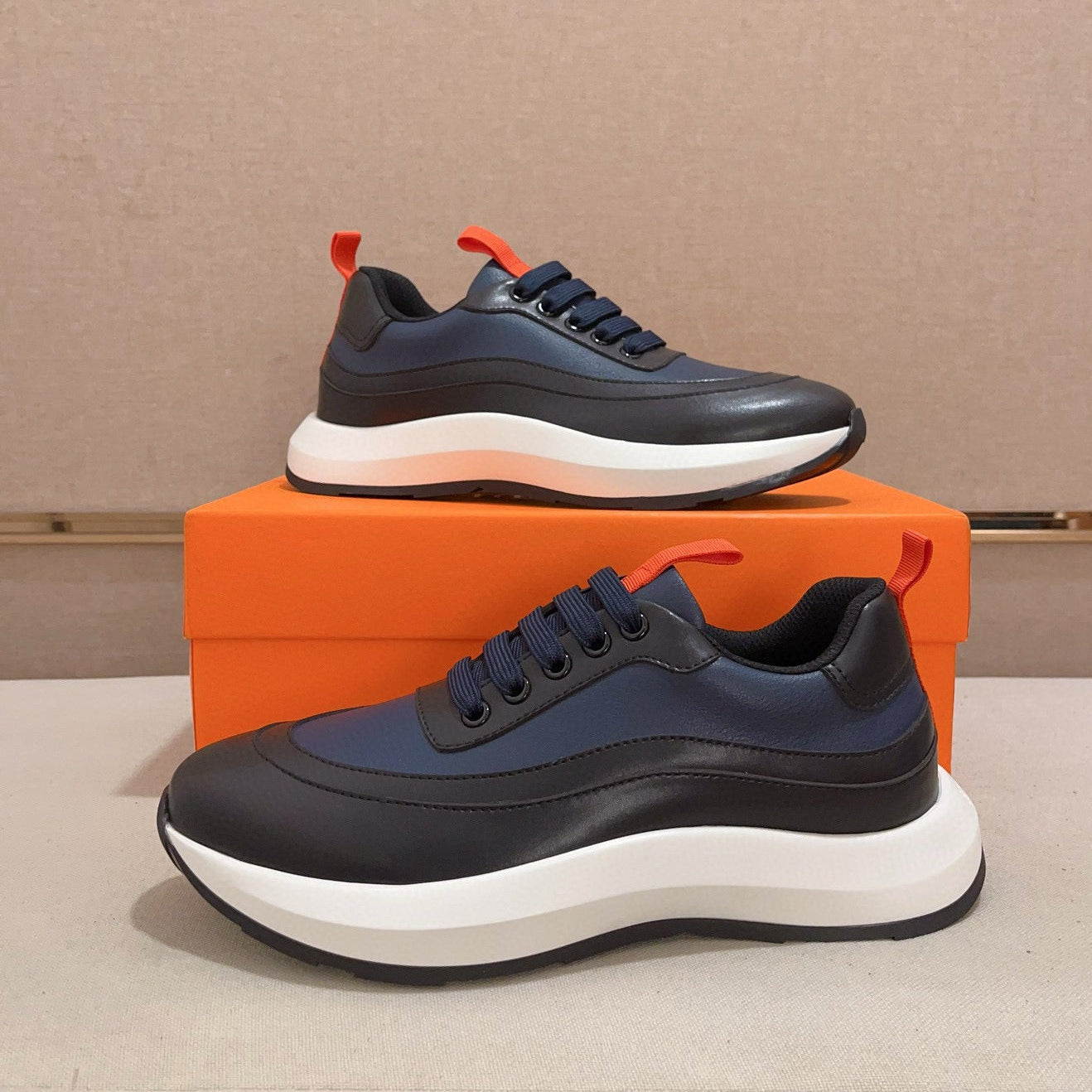 HM Men's Gramme Sneaker Blue Cowhide 539677