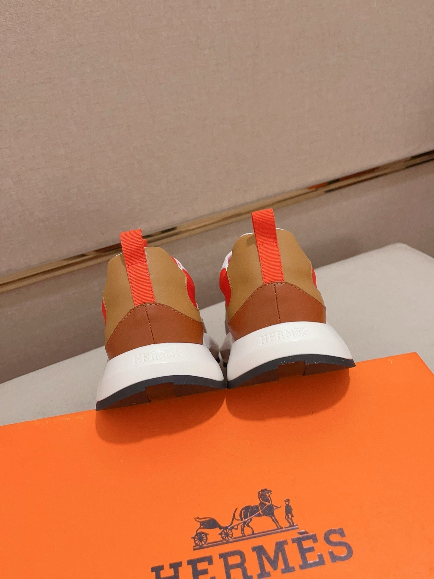 HM Men's Gramme Sneaker Red Cowhide 539680