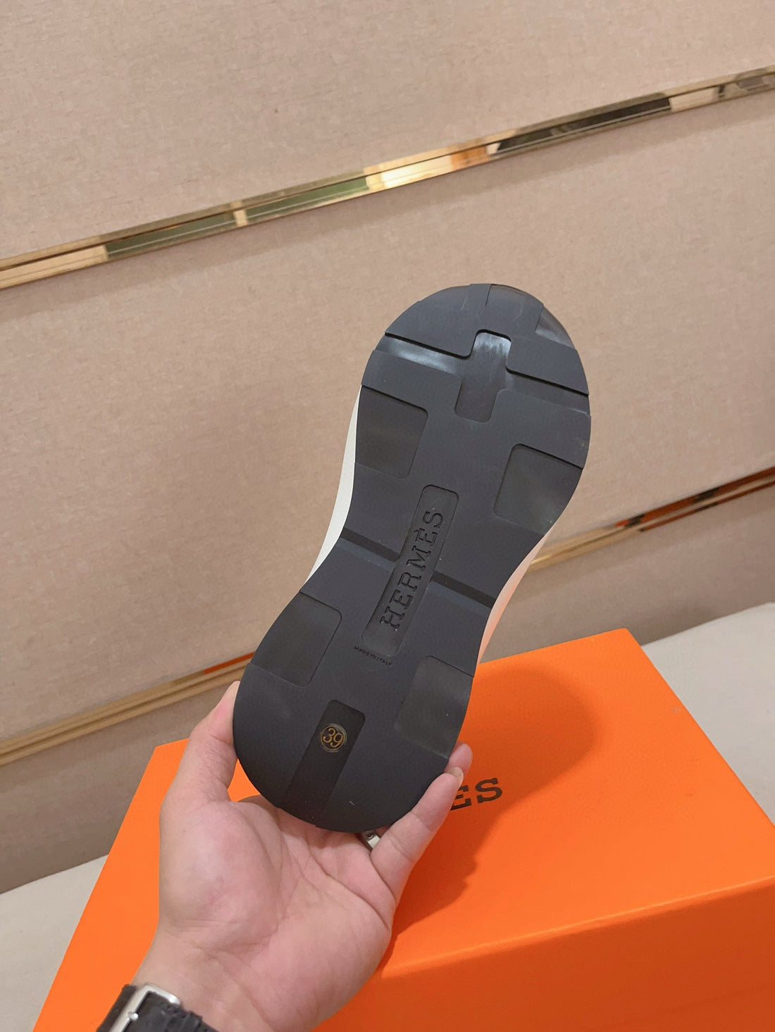 HM Men's Gramme Sneaker Red Cowhide 539680