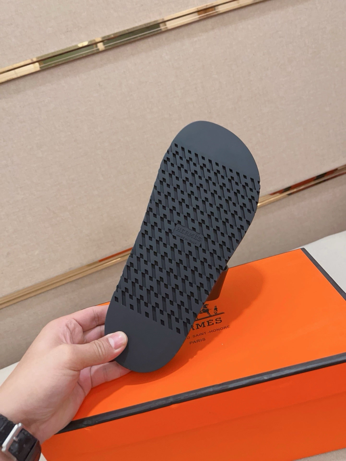 HM Men's Chypre Sandals Brown Cowhide 564389