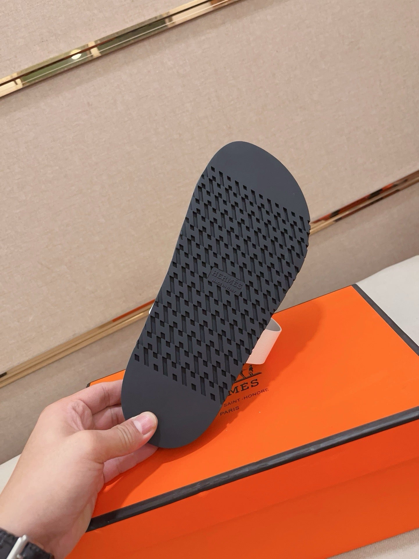 HM Men's Chypre Sandals White Cowhide 564390