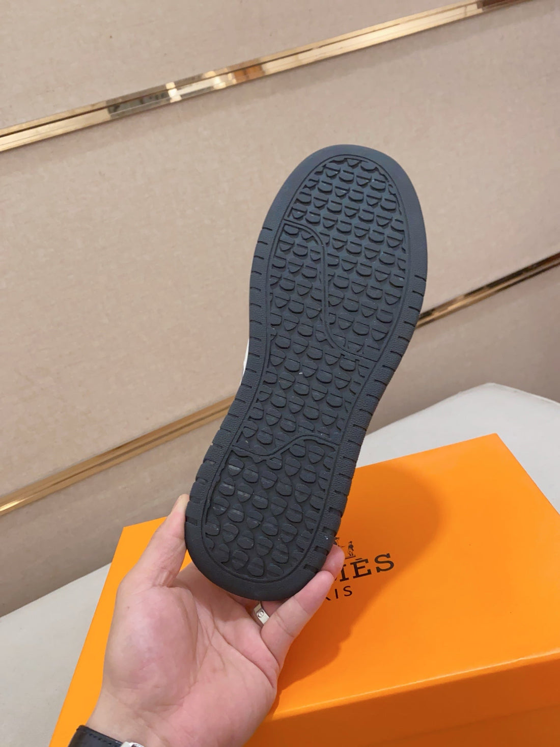 HM Men's Sneaker Blue Sheepskin 566256