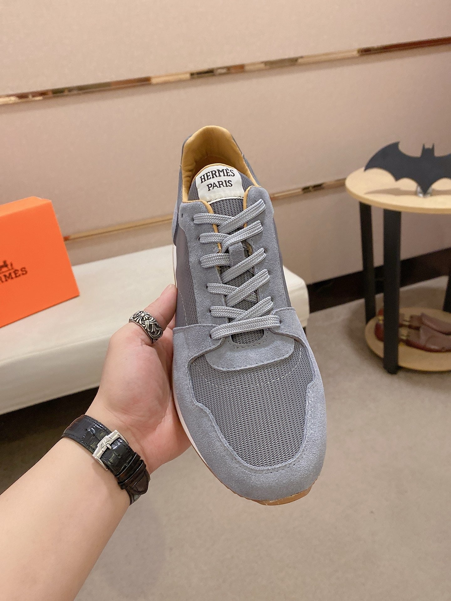 HM Men's Escape Sneaker Grey Suede 583096