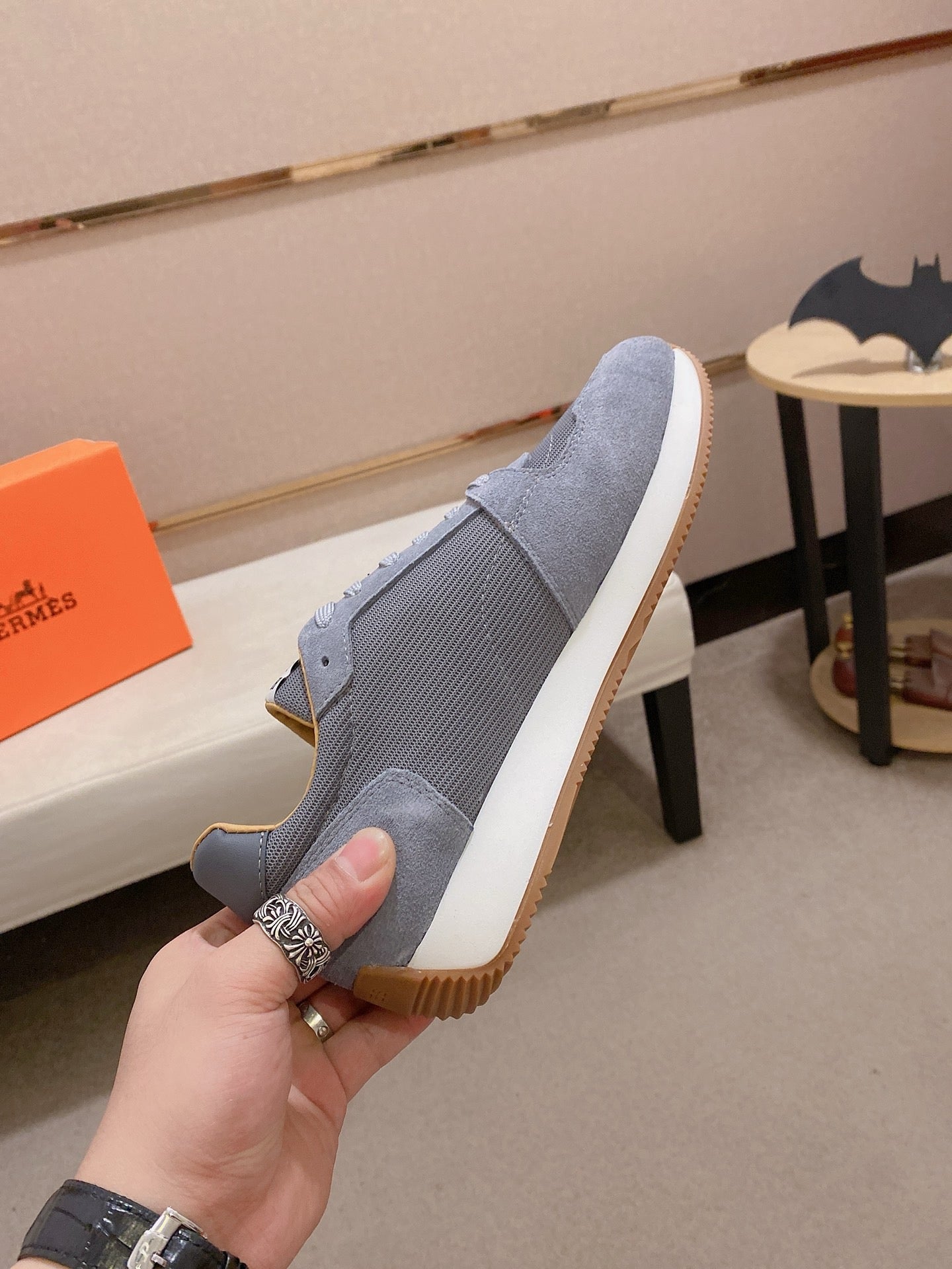 HM Men's Escape Sneaker Grey Suede 583096