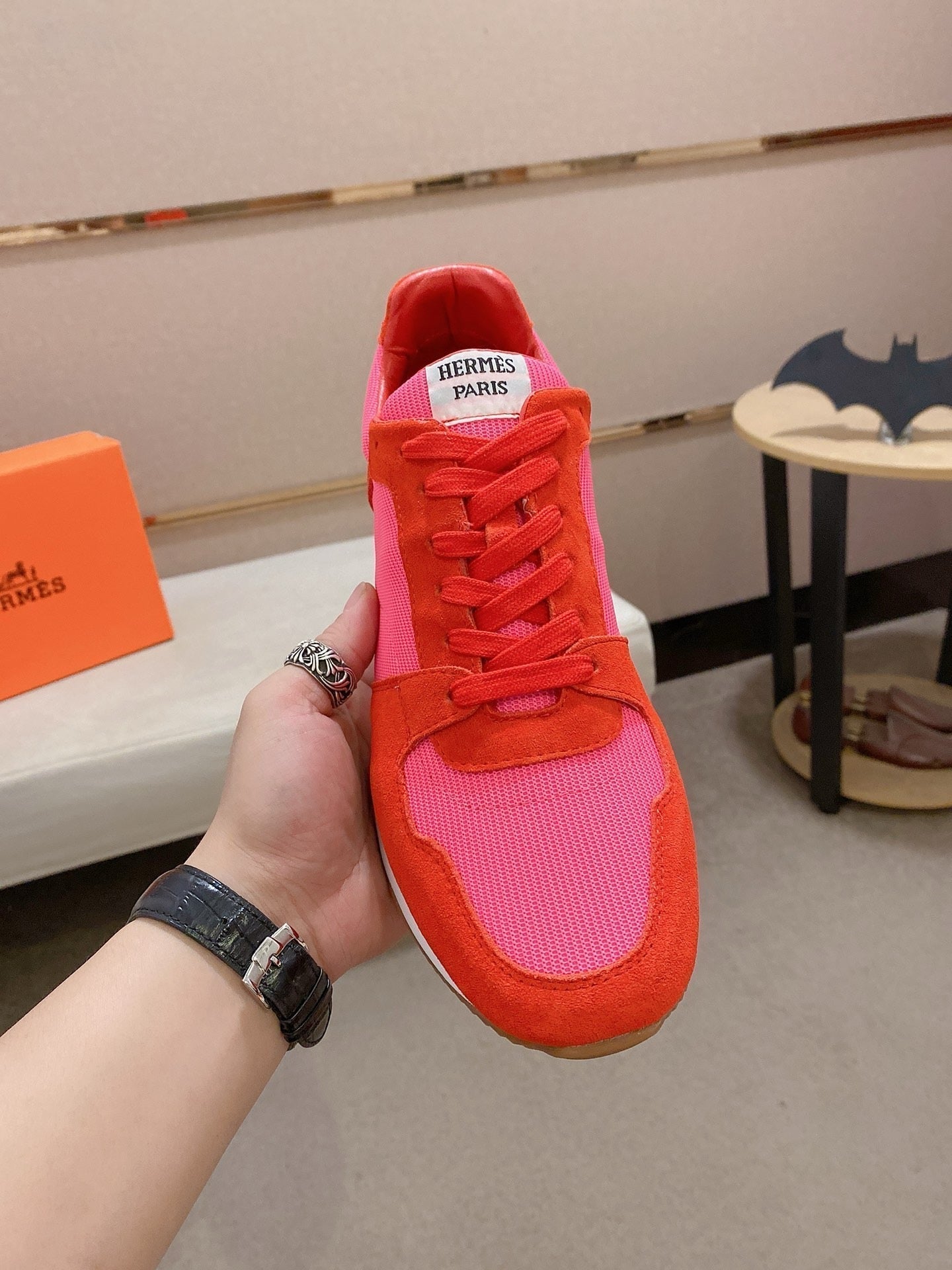 HM Men's Escape Sneaker Red Suede 583103