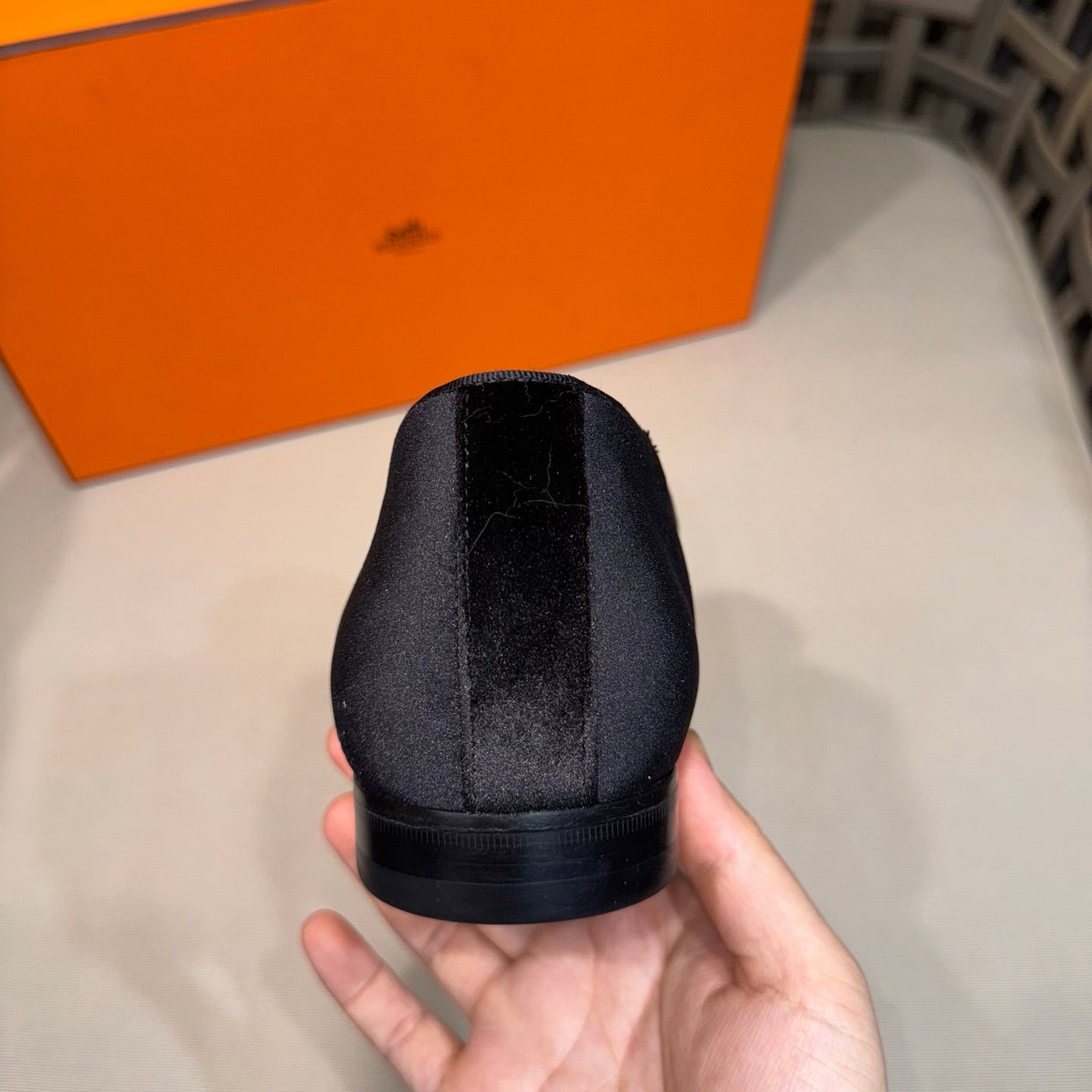 HM Men's Kateo Loafers Black Velvet 675409