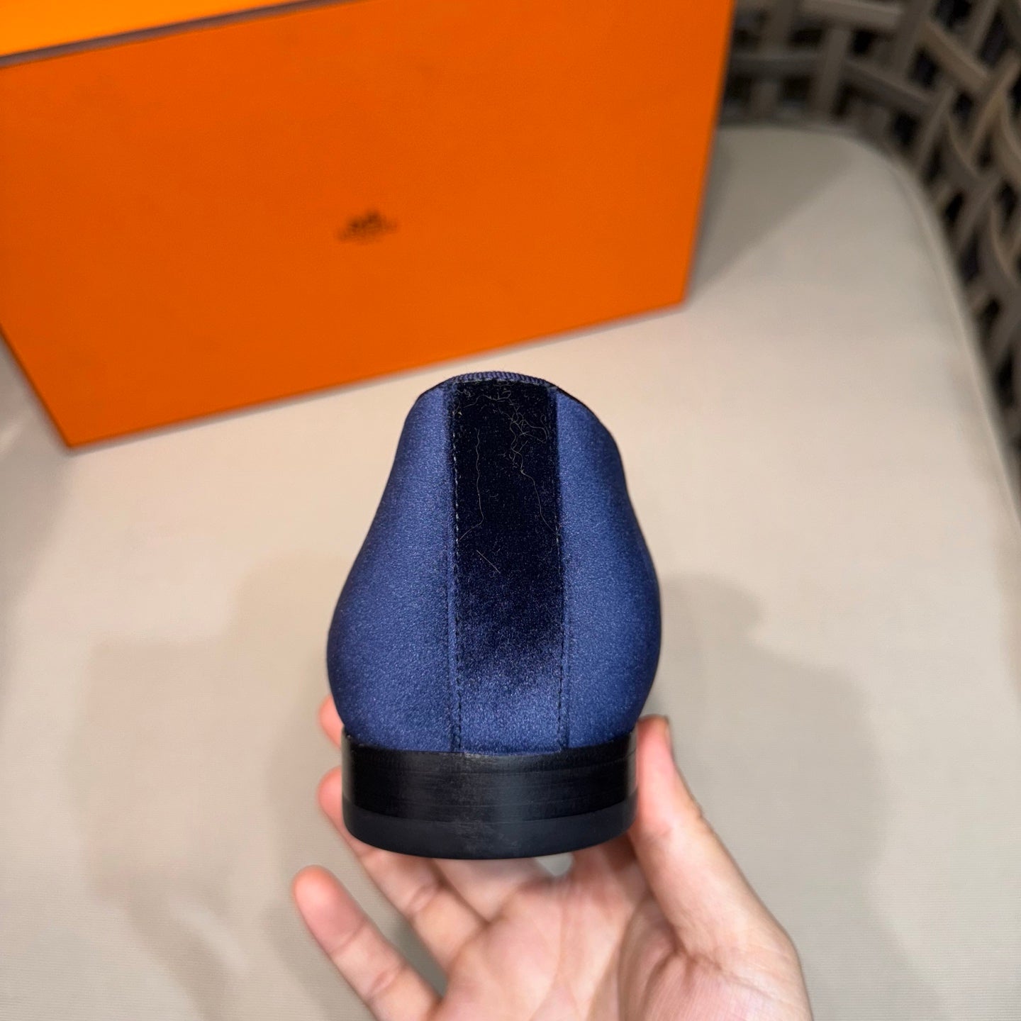 HM Men's Loafers Midnight Blue Velvet 675415