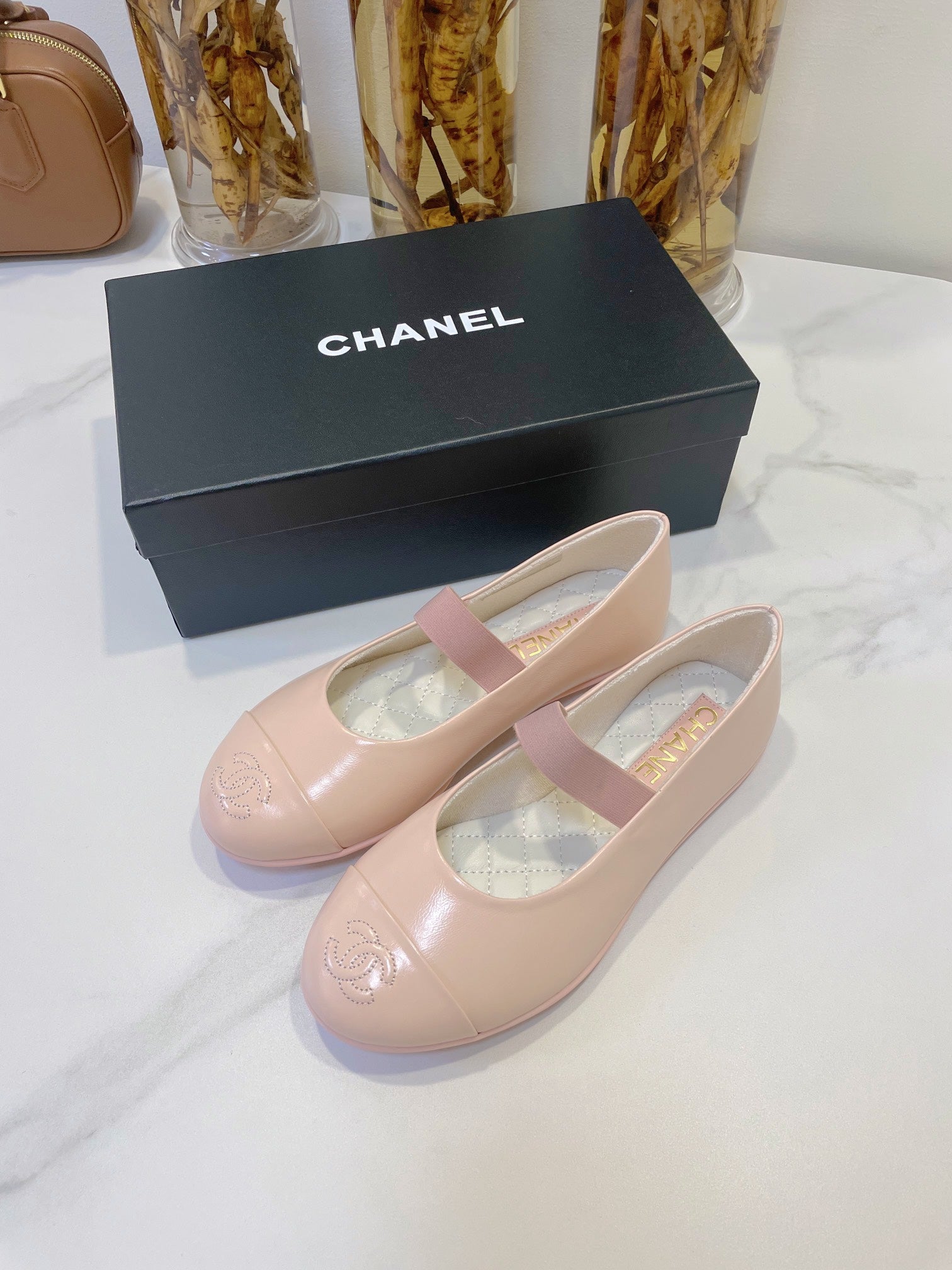 CC Mary Janes In Light Pink Glossy Lambskin 144380