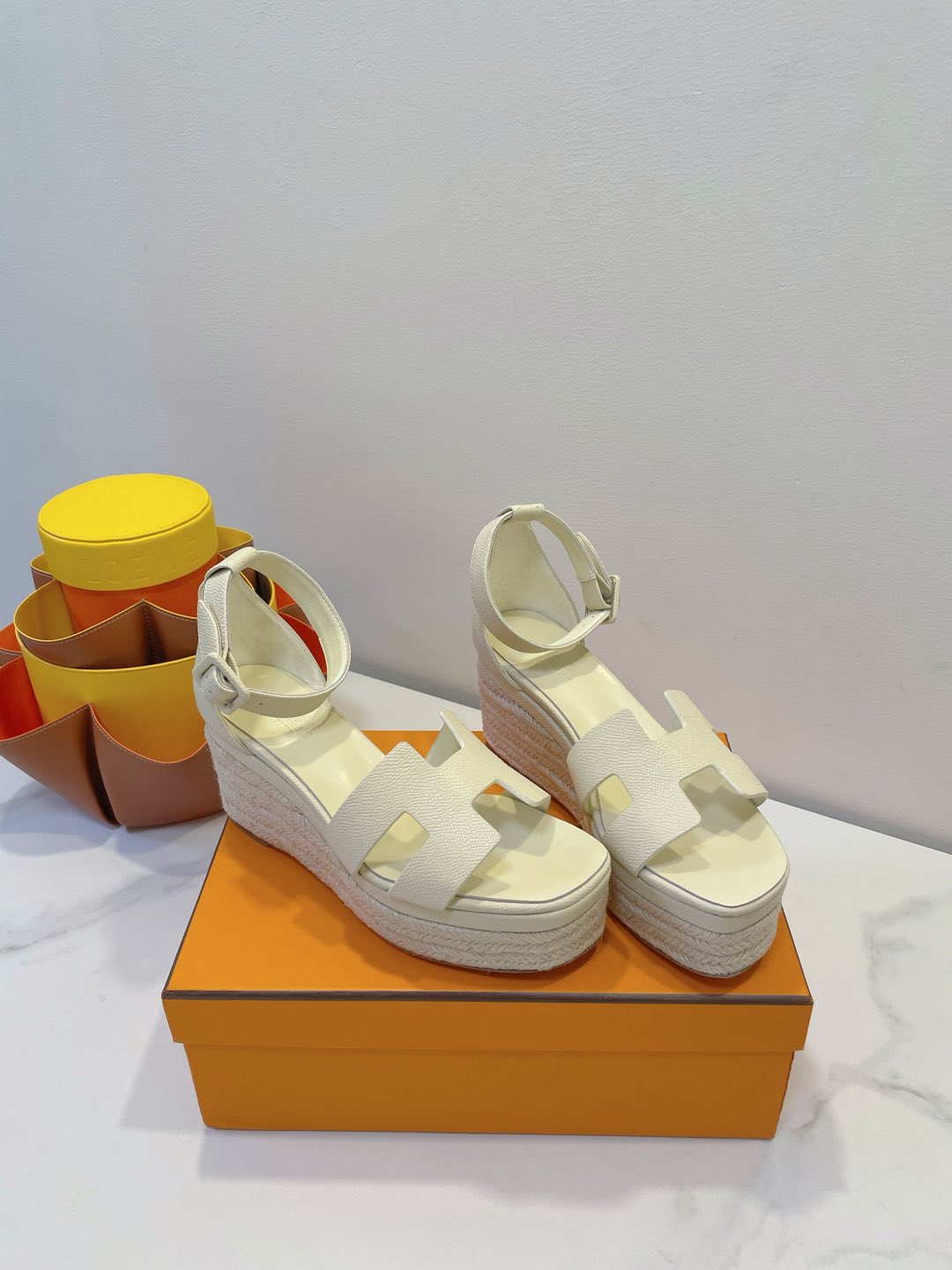 HM  Elda espadrille White Cowhide 212235