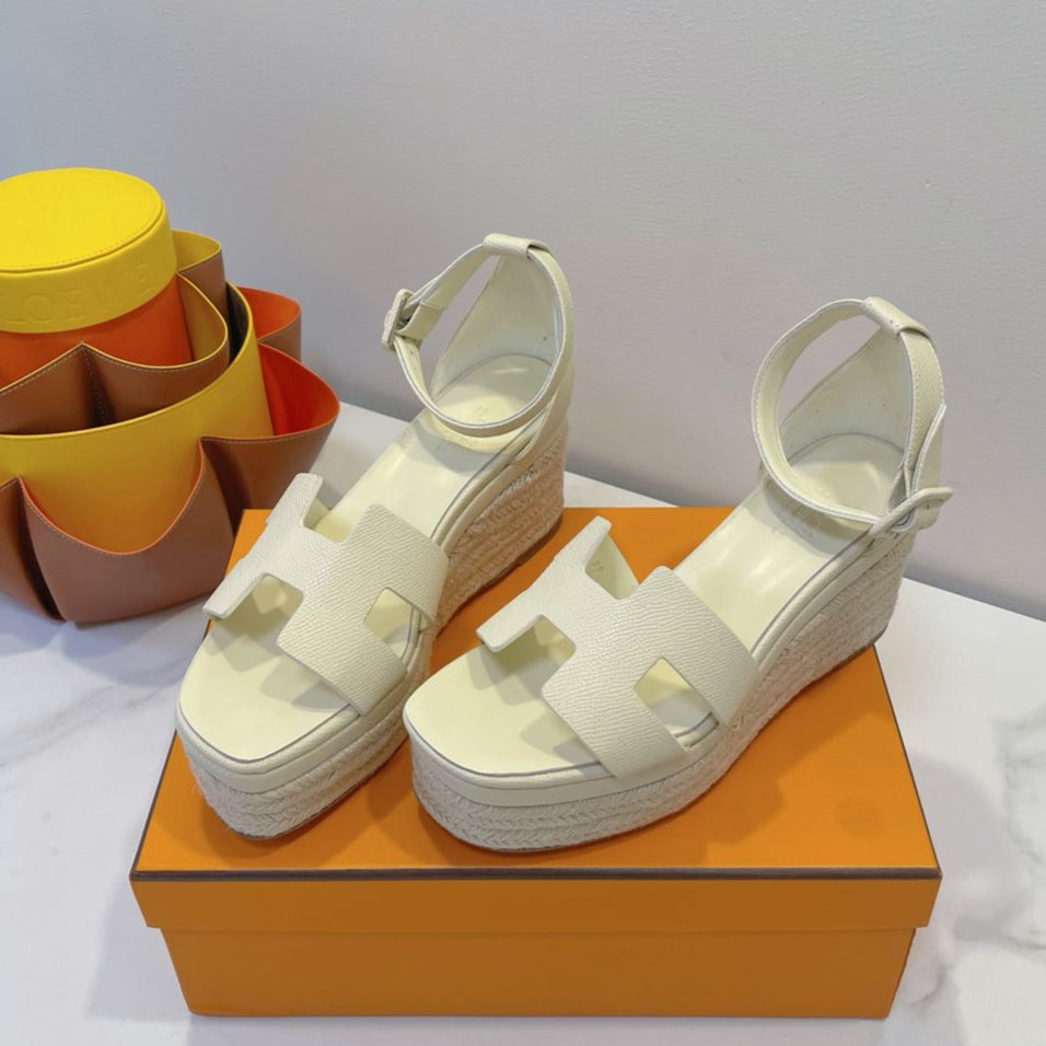 HM  Elda espadrille White Cowhide 212235