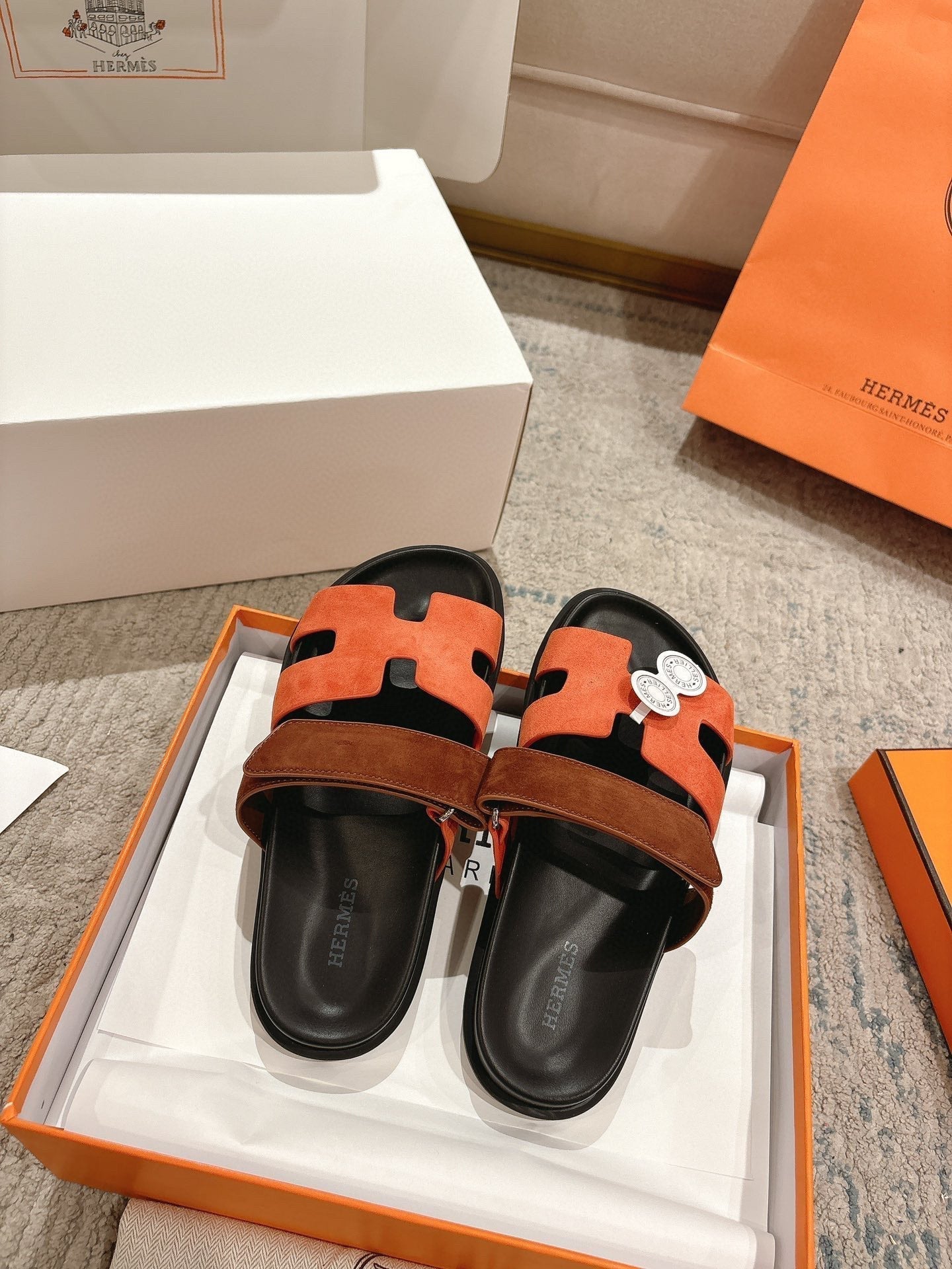 HM 25 Chypre Sandal Orage Brown Suede