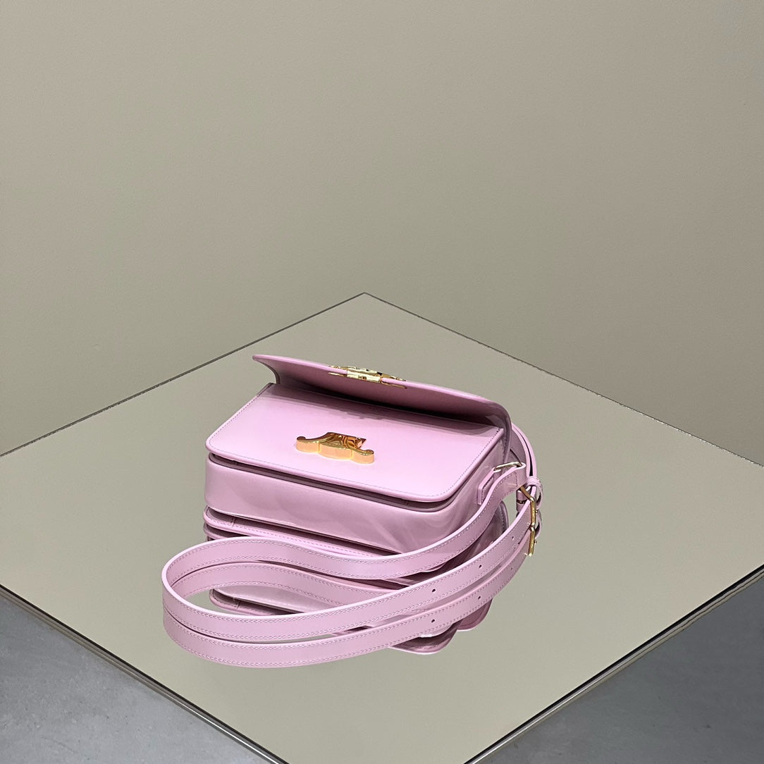 MINI CLAUDE 22 SHINY CALFSKIN LIGHT PINK