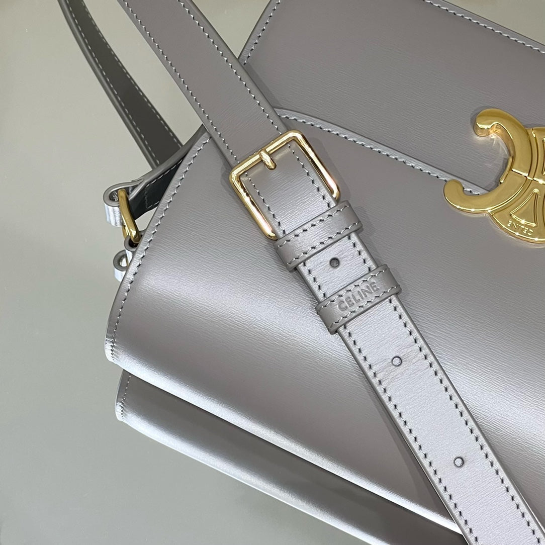 MINI CLAUDE 22 SHINY CALFSKIN SILVER