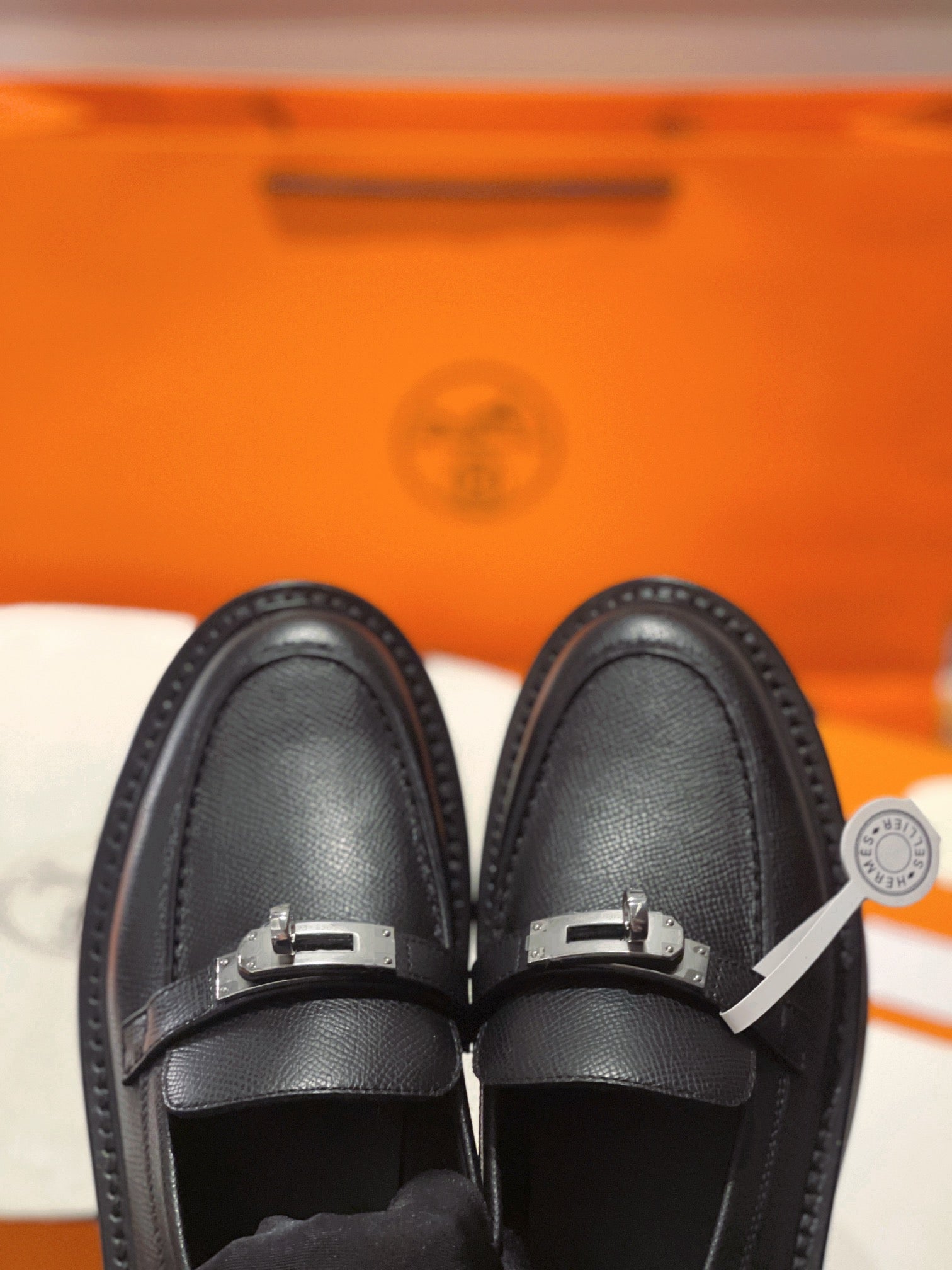 HM Icone Loafer In Black Calfskin 100111