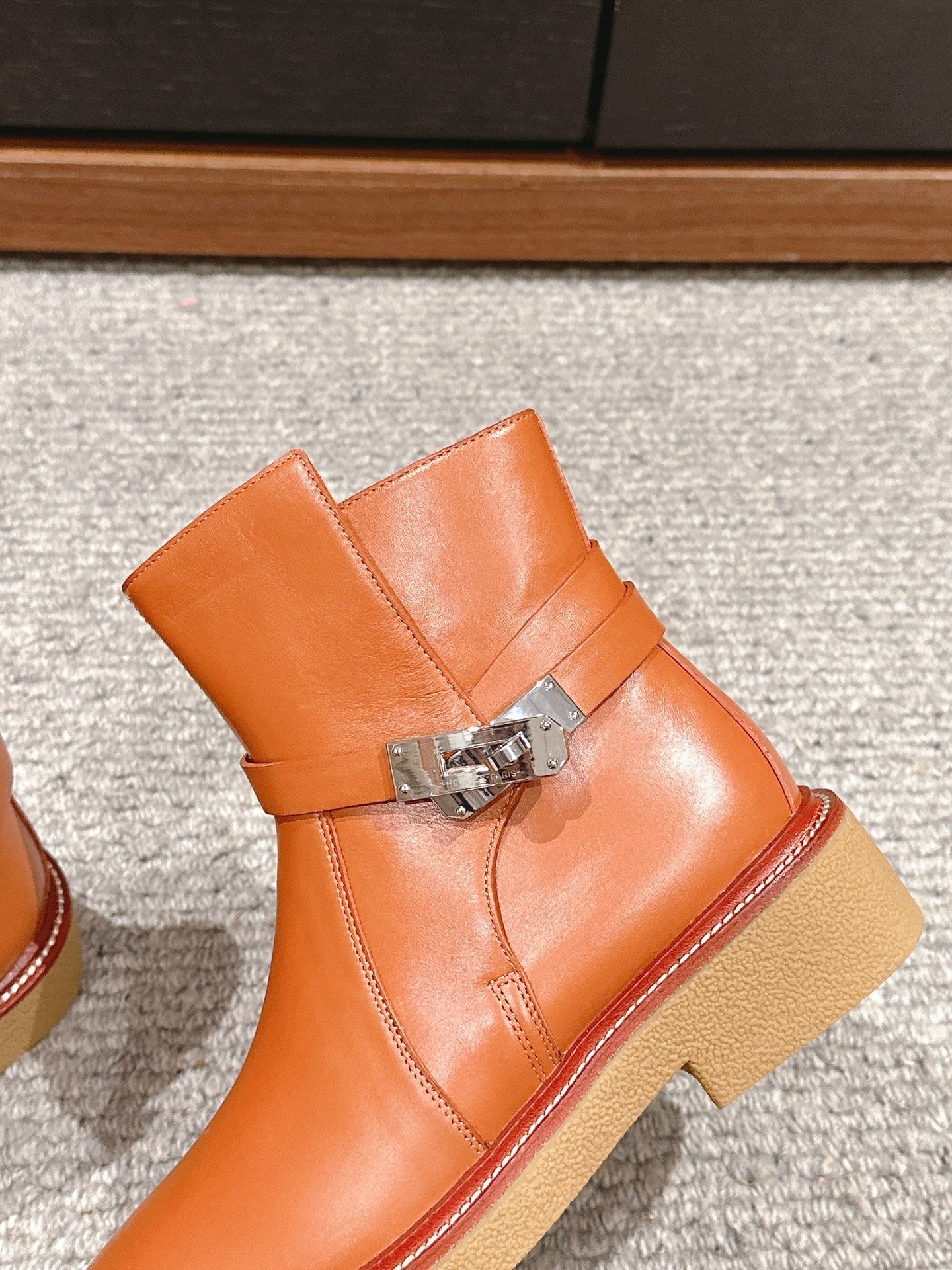 history ankle boot brown calfskin