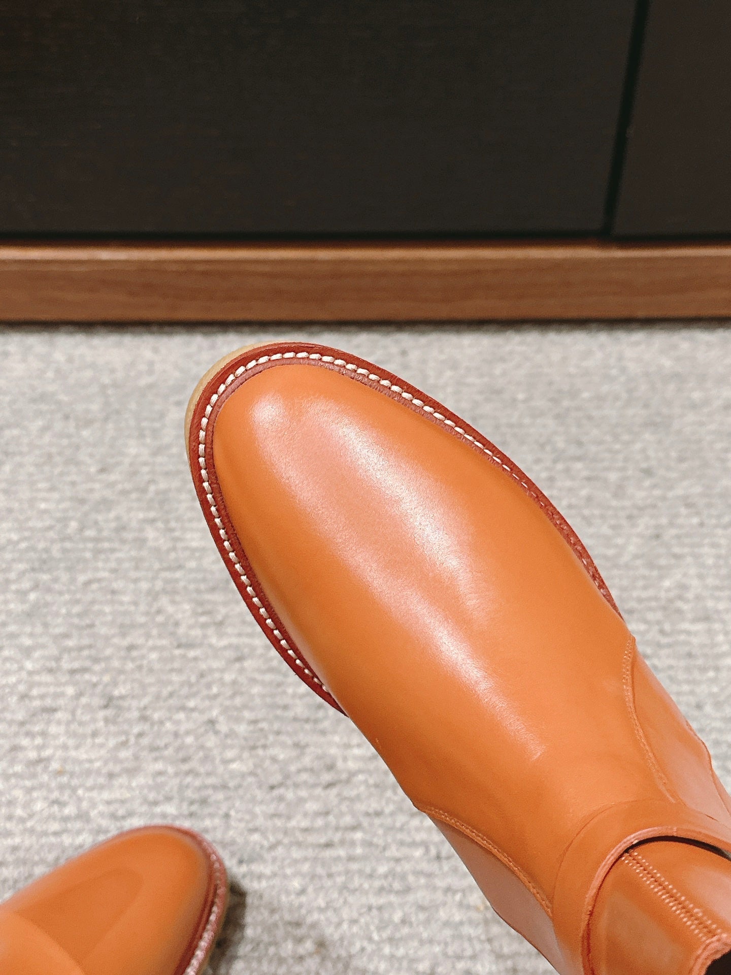 history ankle boot brown calfskin