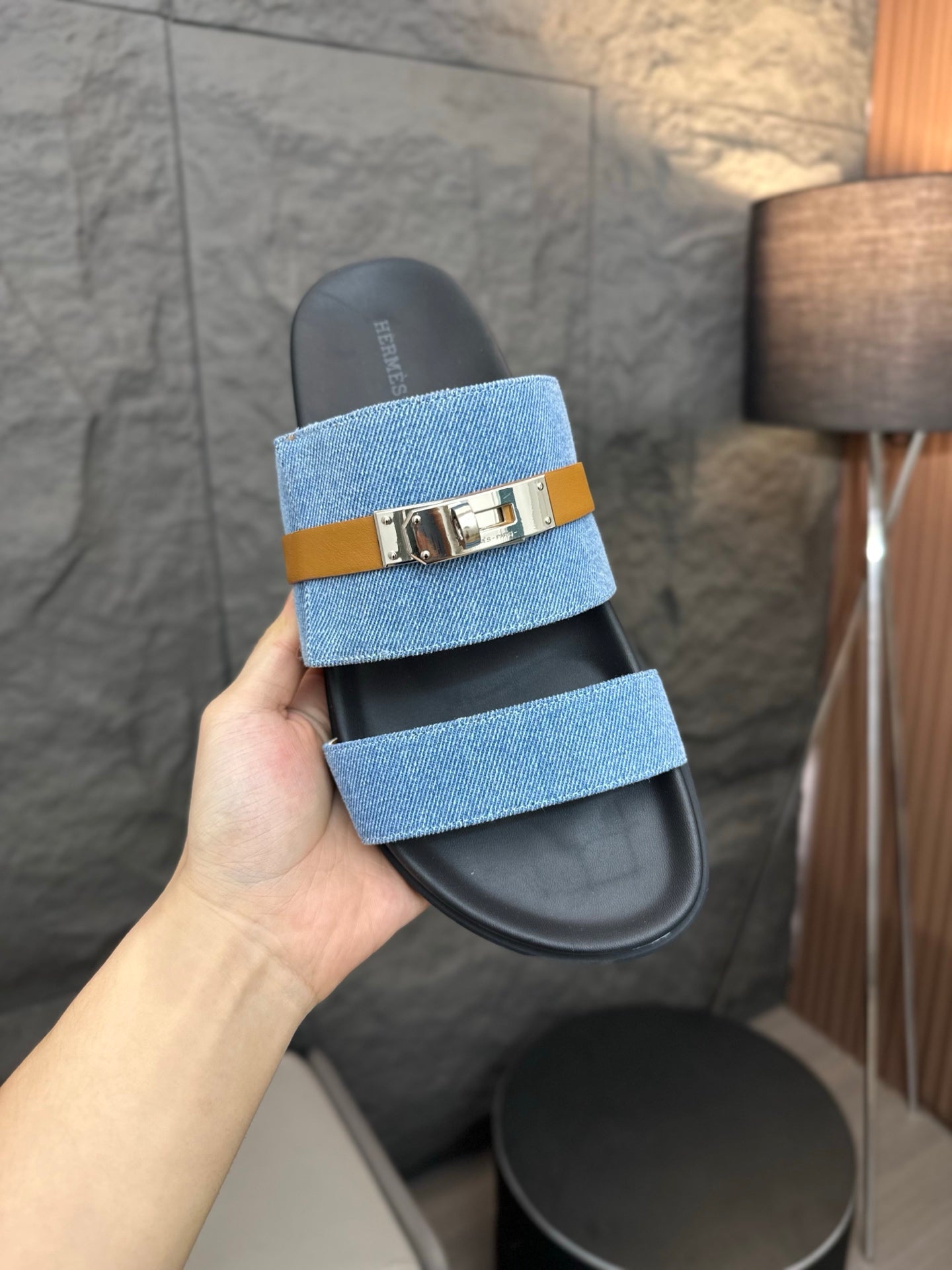 HM Men's Jackson Sandal Blue Denim 688676