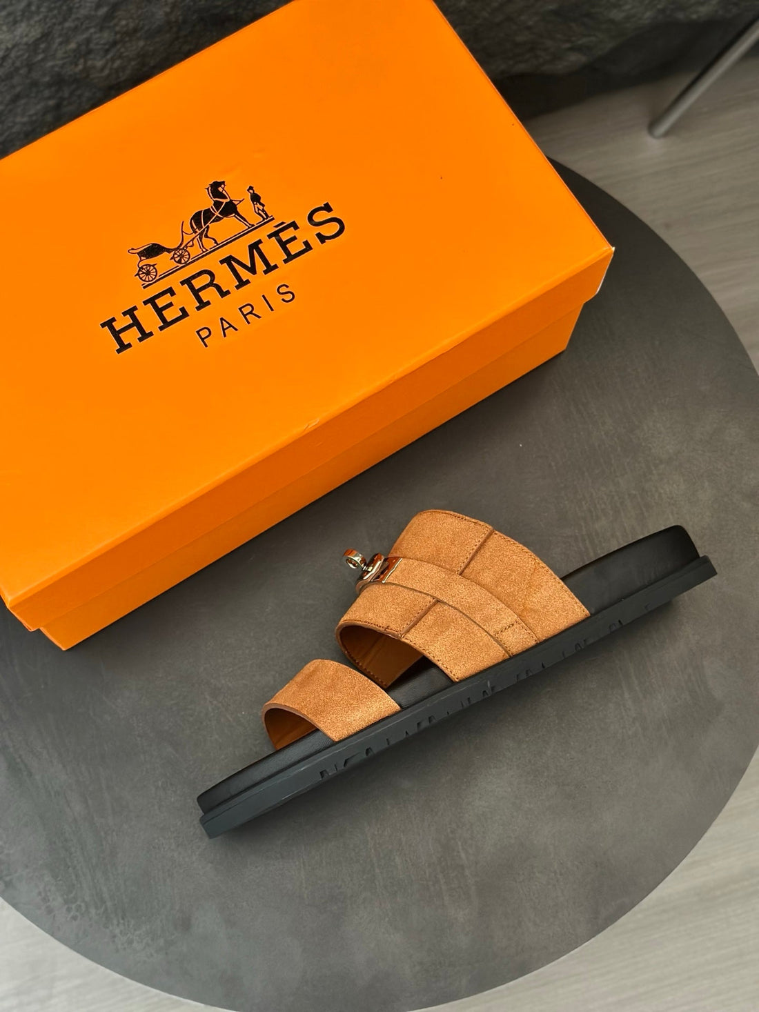 HM Men's Jackson Sandals Brown Suede 686960