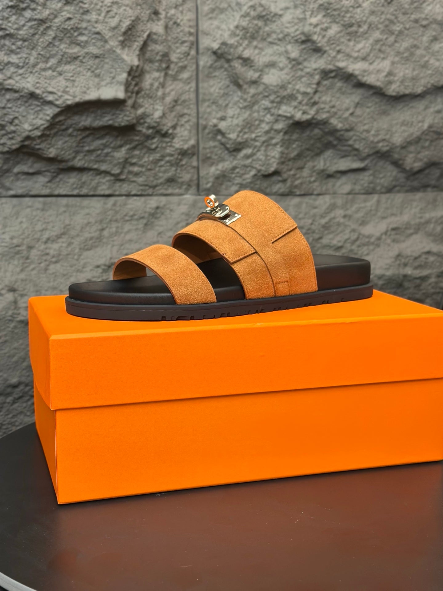 HM Men's Jackson Sandals Brown Suede 686960