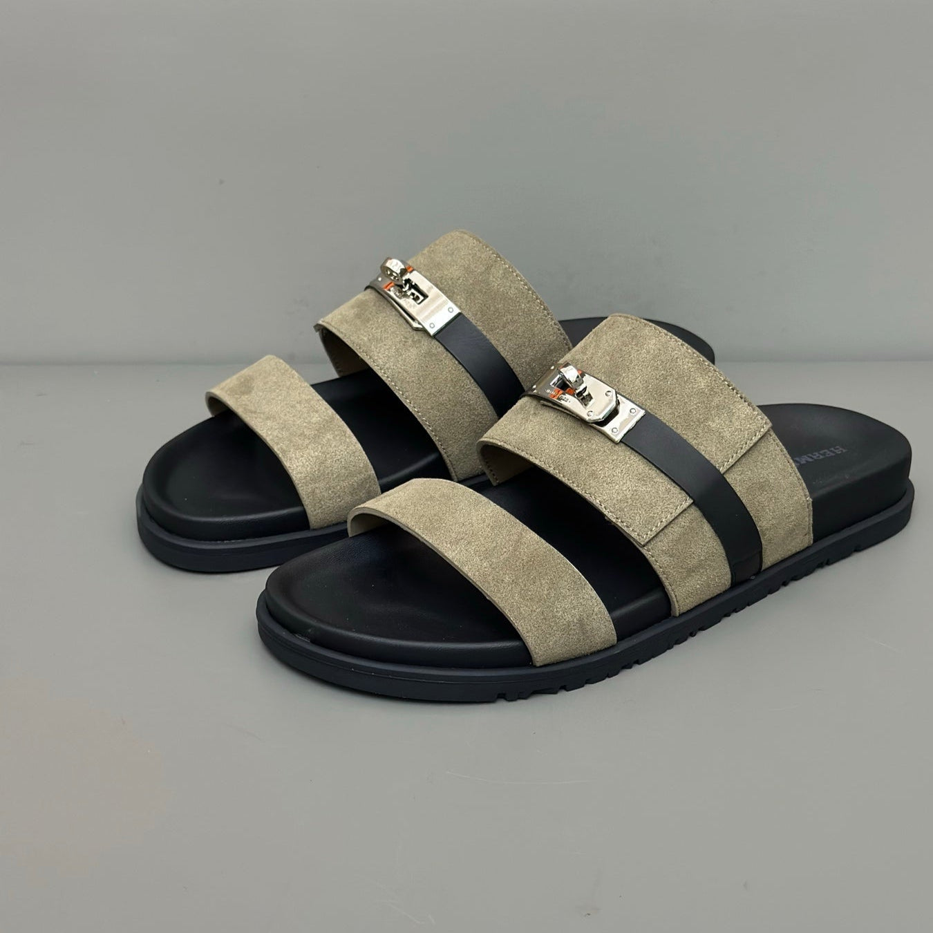 HM Men's Jackson Sandals Olive Green Suede 686961