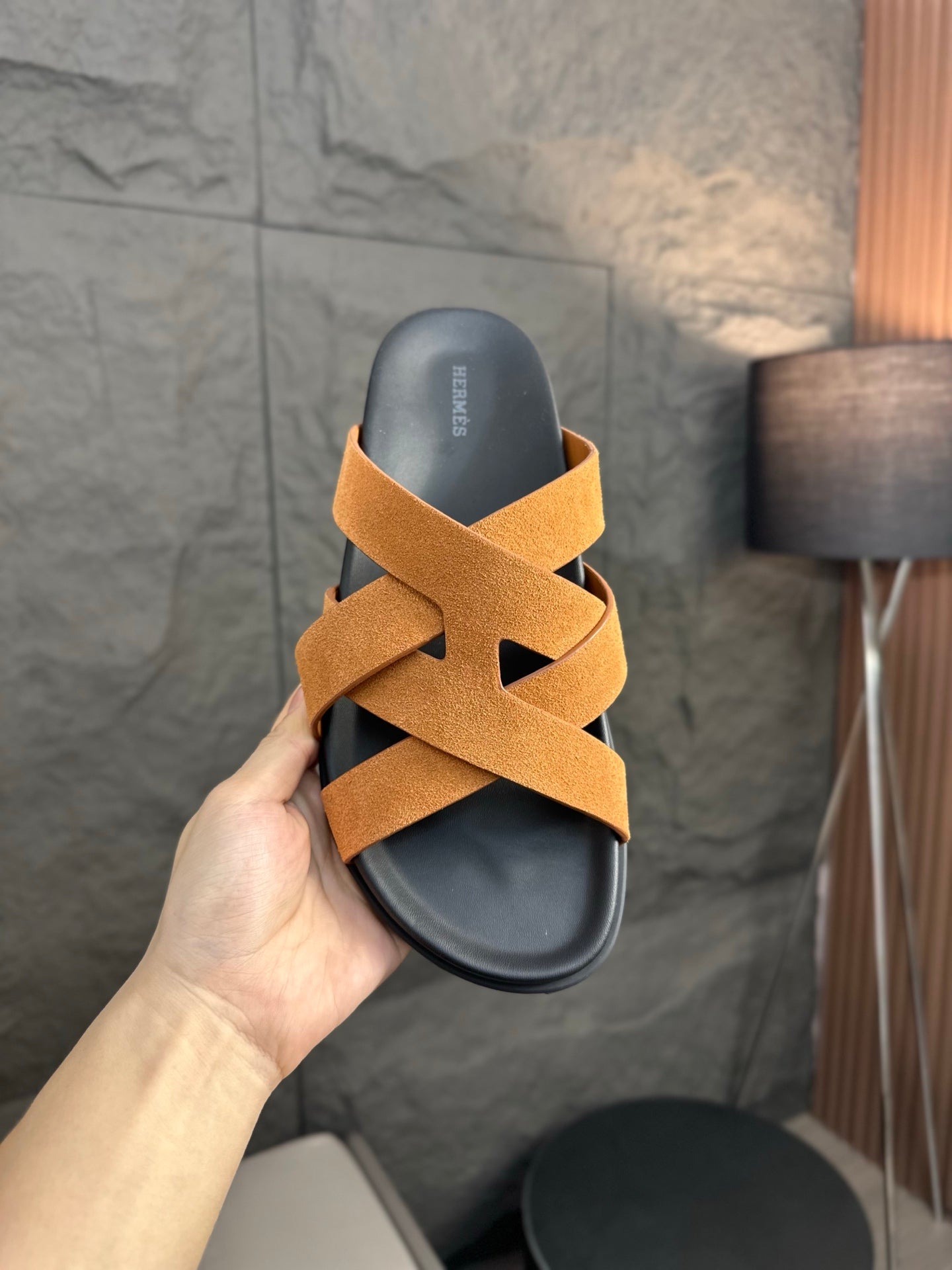 HM Men's Kazimir Sandals Tan Suede 663018