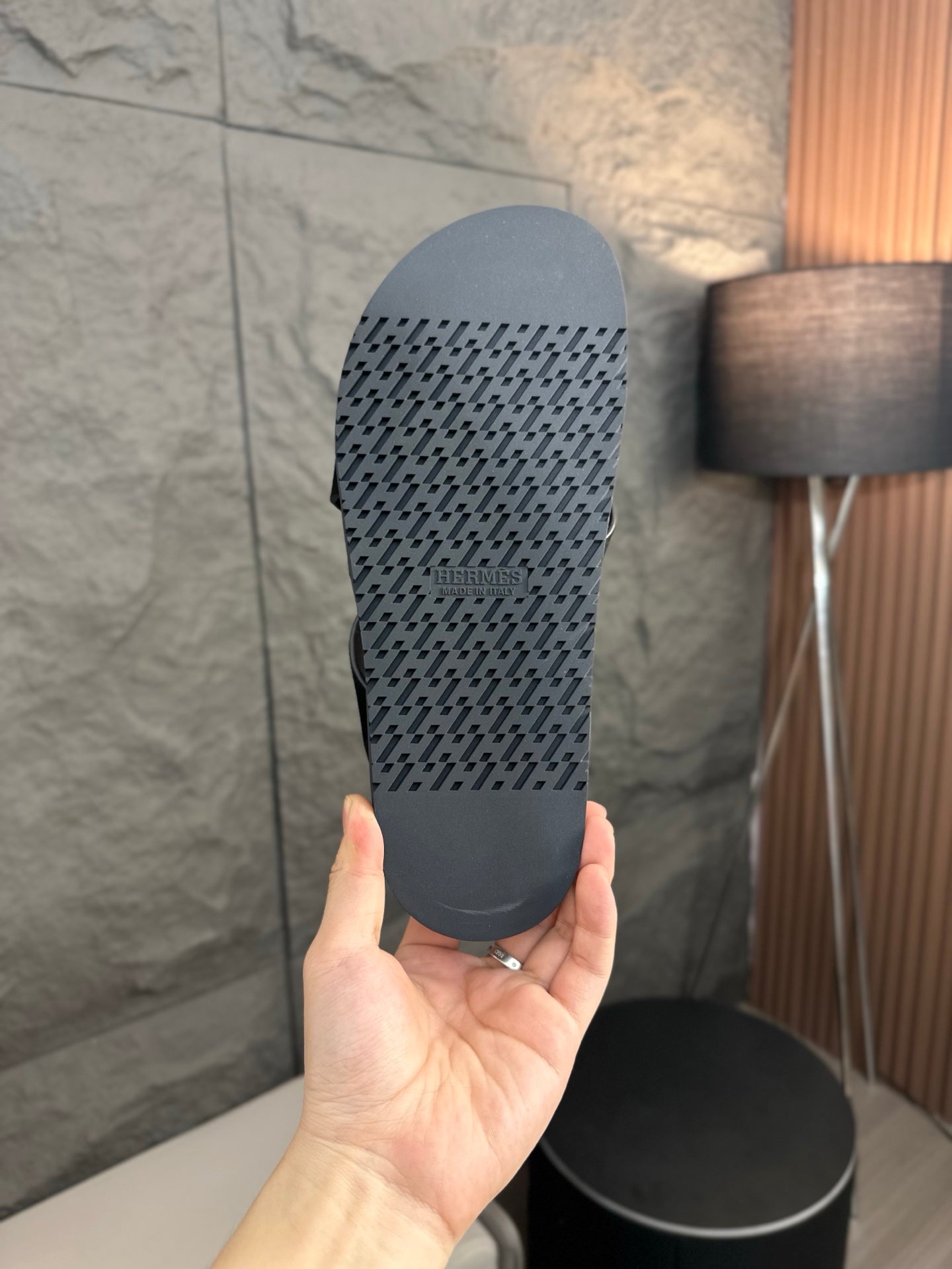 HM Men's Kazimir Sandals Black Suede 663020