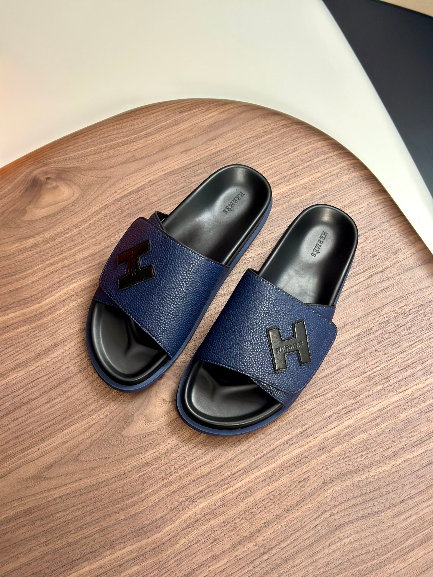 HM Men's Slide Blue Cowhide 684848