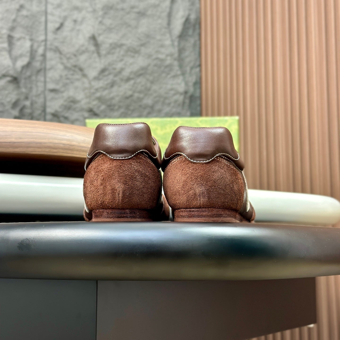 GG Men's 25 Sneaker Brown Suede Cowhide 723954