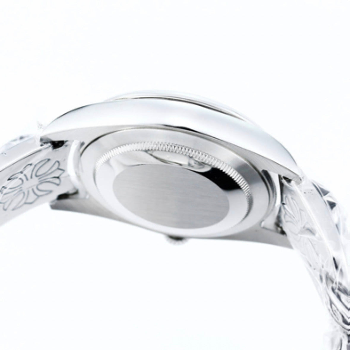 Rolex Oyster Perpetual 41mm Silver Black Dial