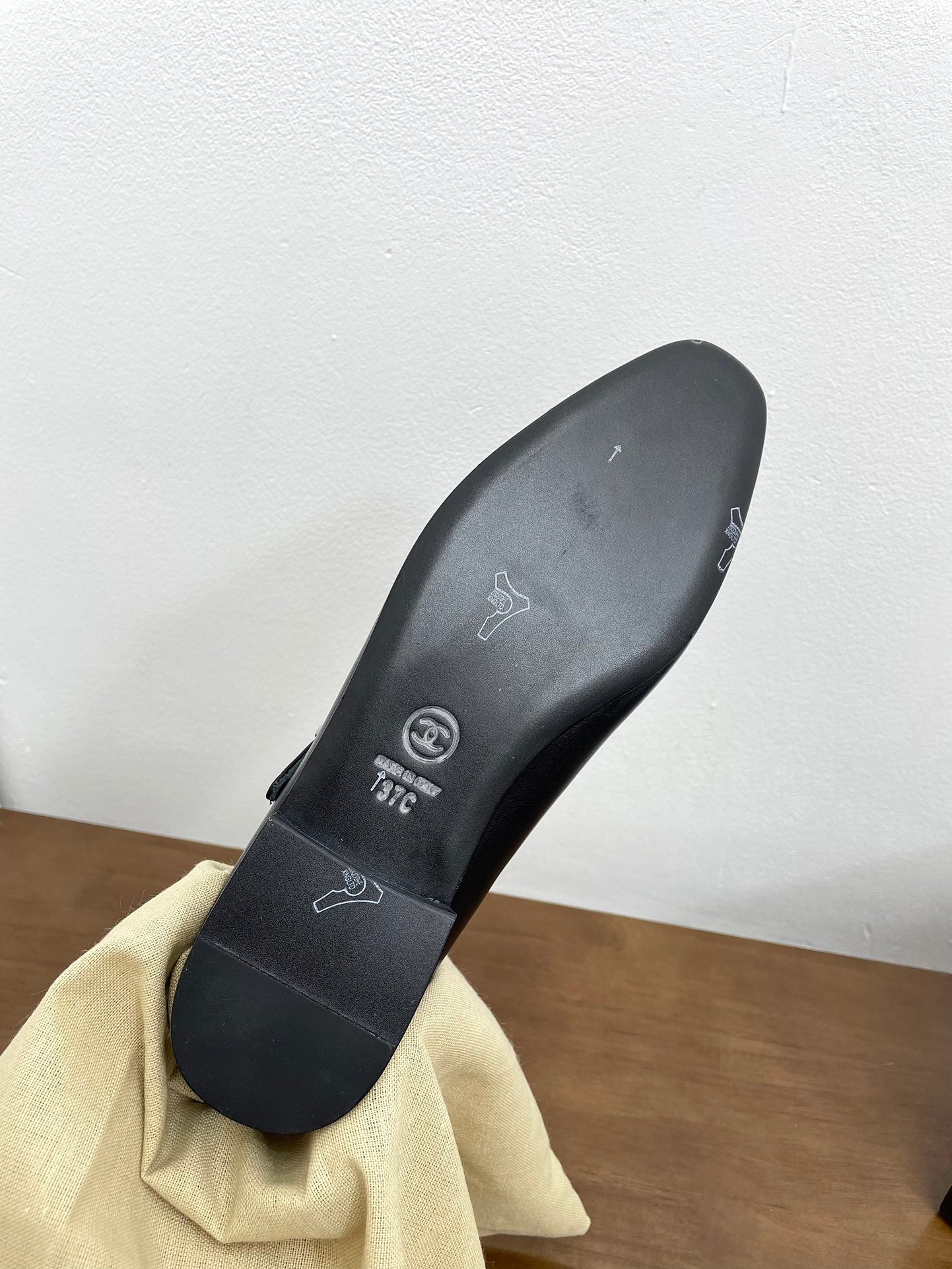 CC Mary Jane Black Calfskin