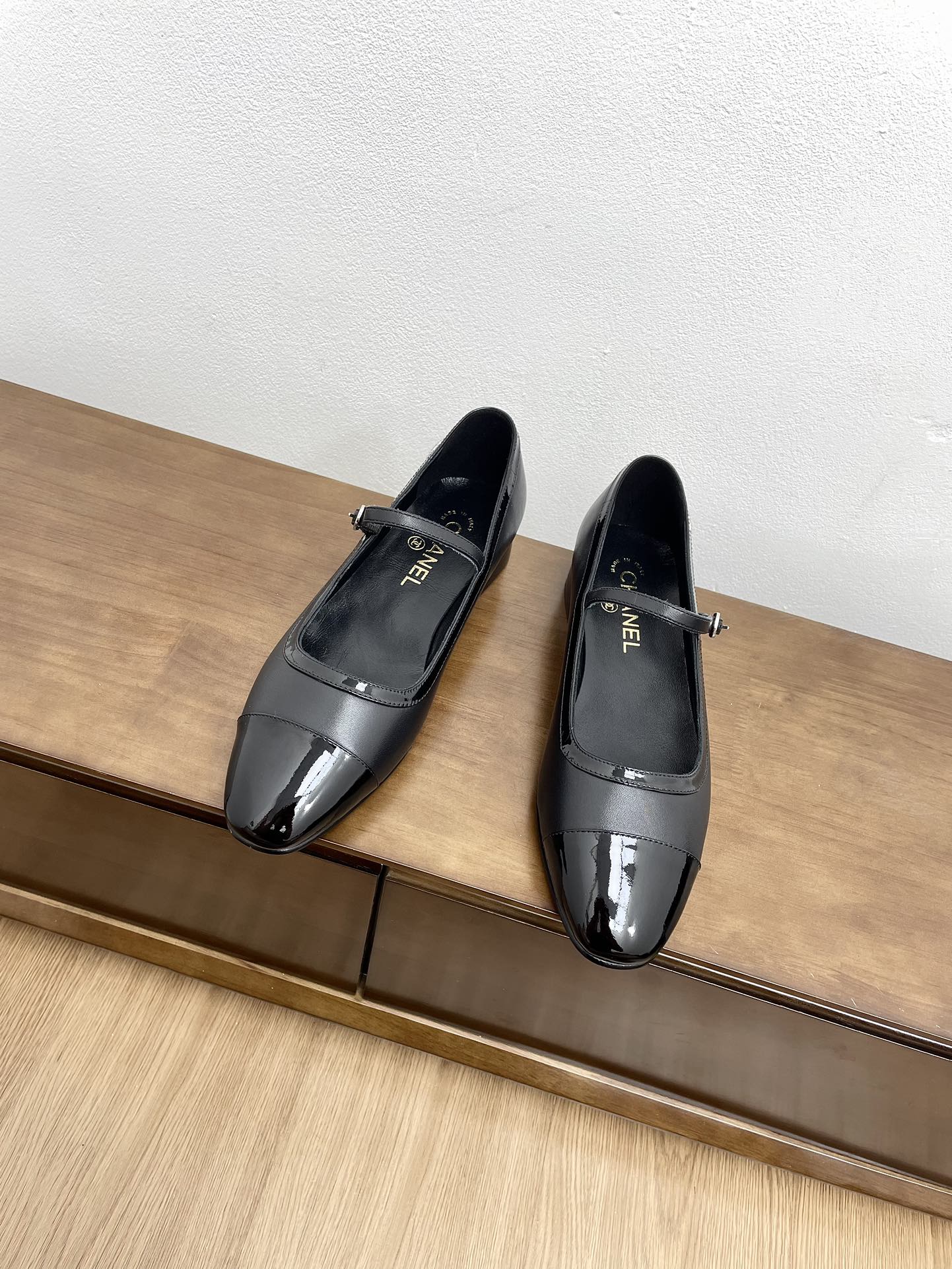 CC Mary Jane Black Calfskin