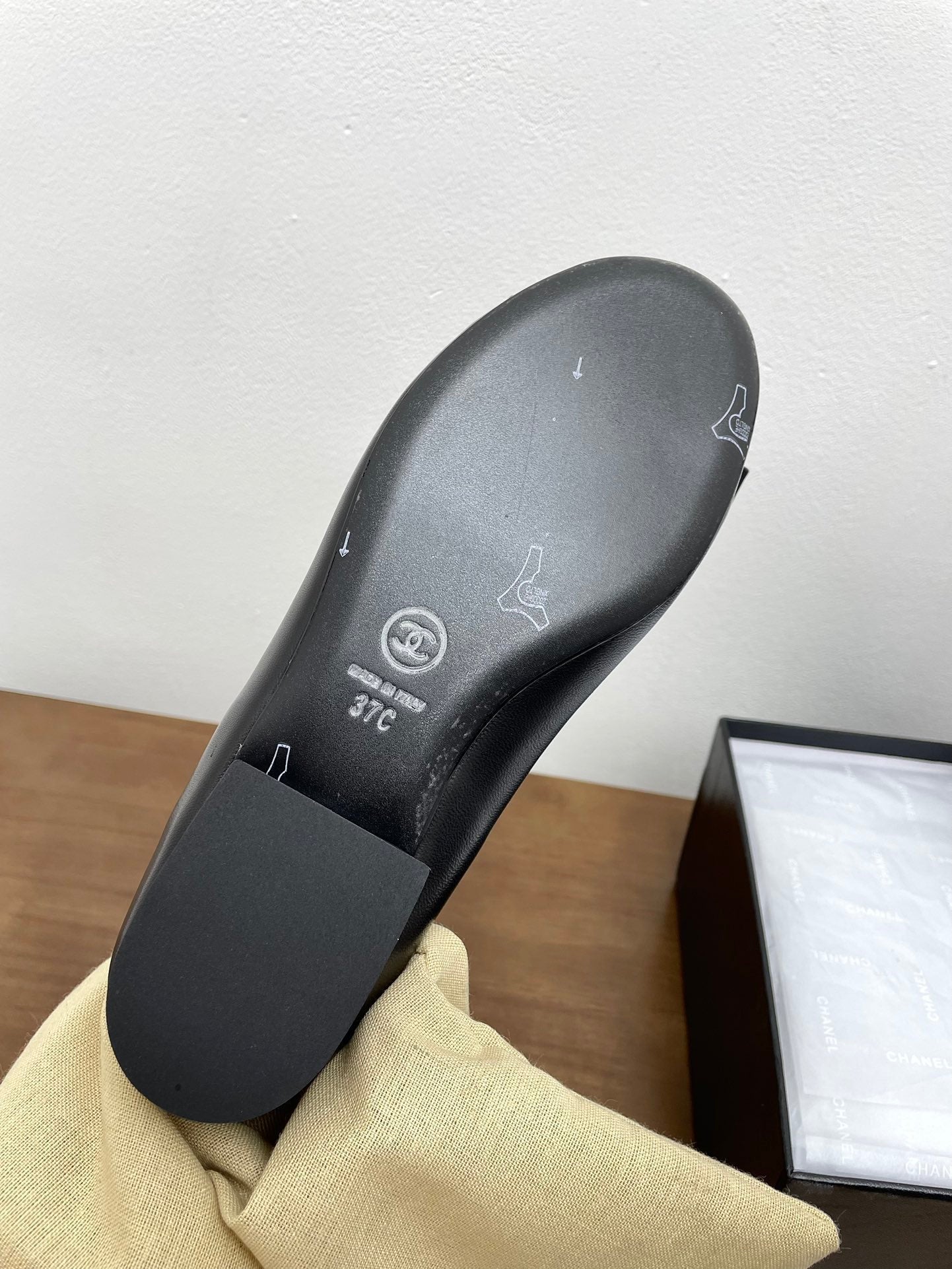 CC Mary Jane Black Bow Tie Lambskin