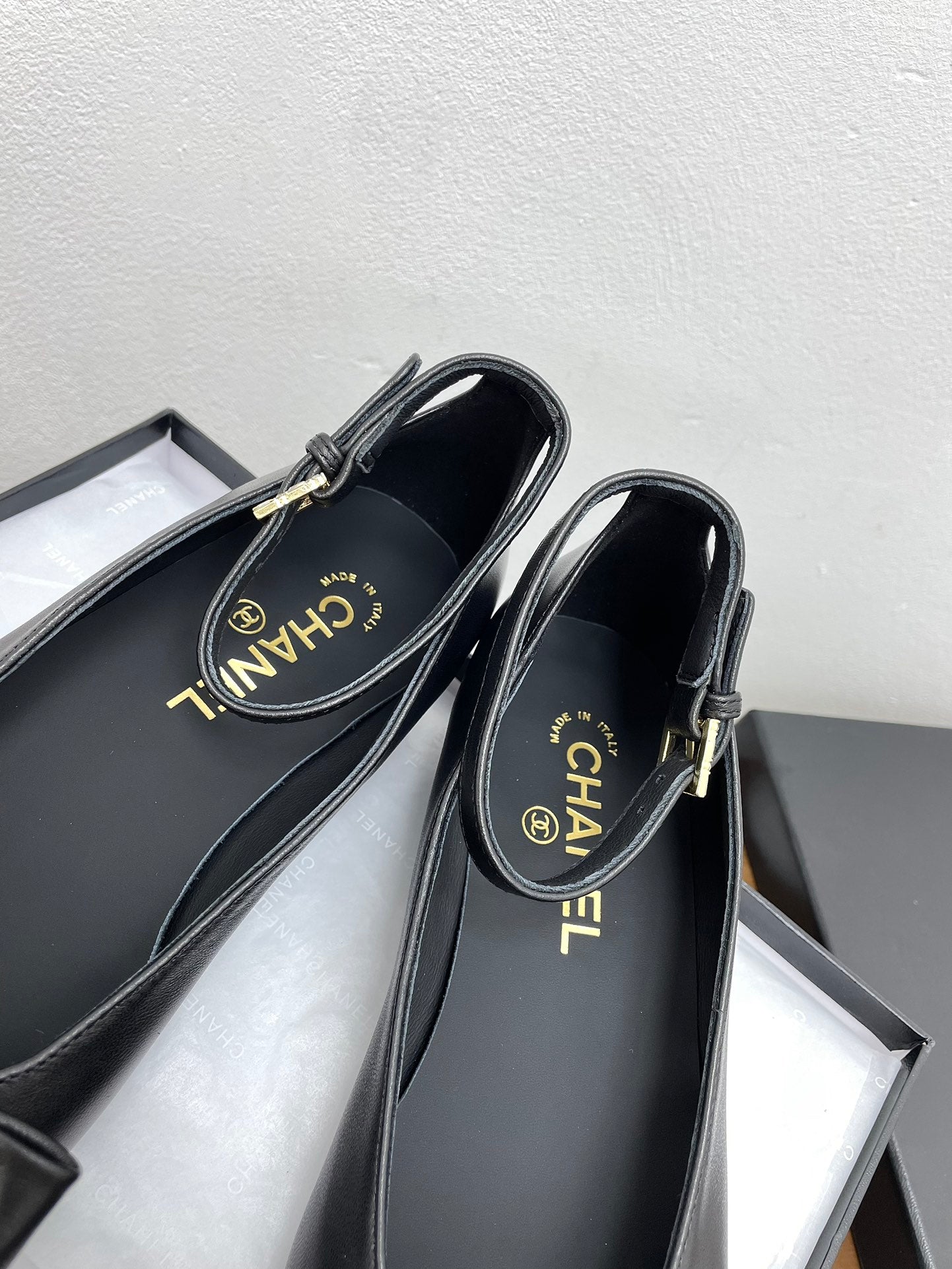 CC Mary Jane Black Bow Tie Lambskin